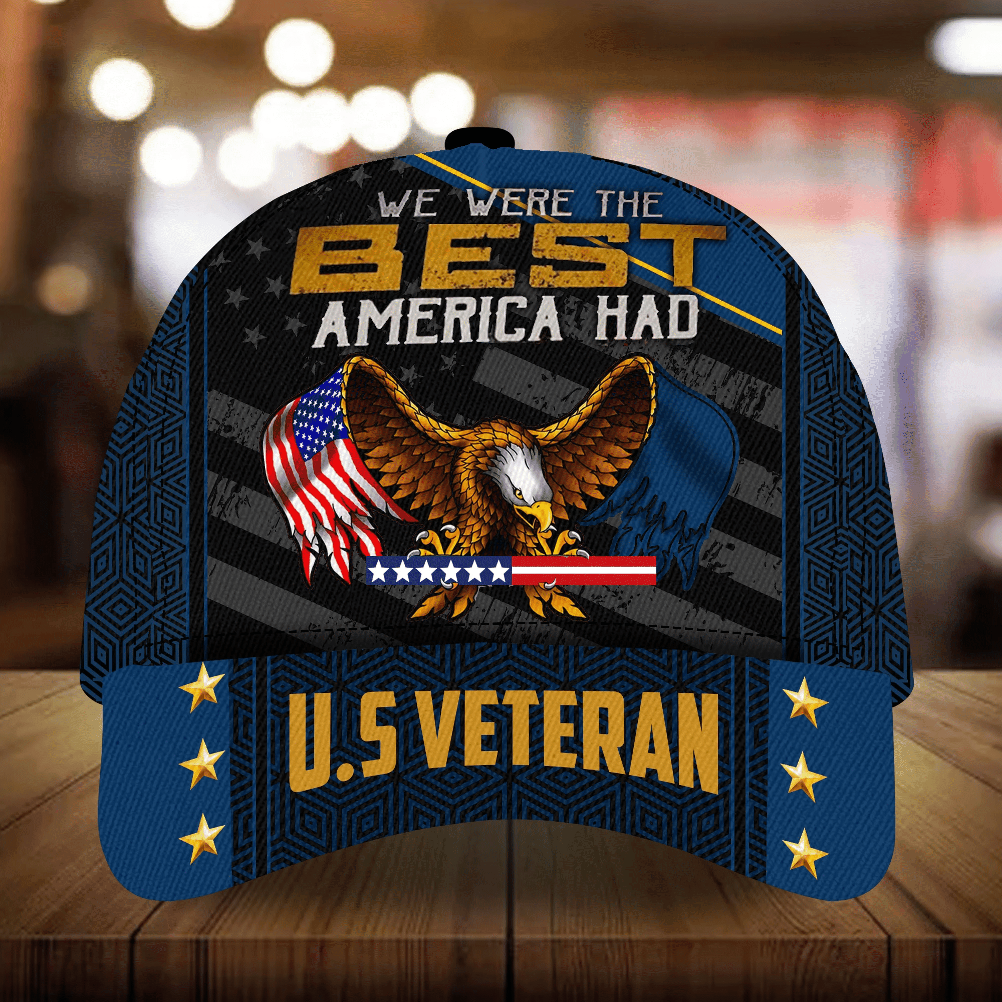 Premium Men's Veteran Cap 3D Camo