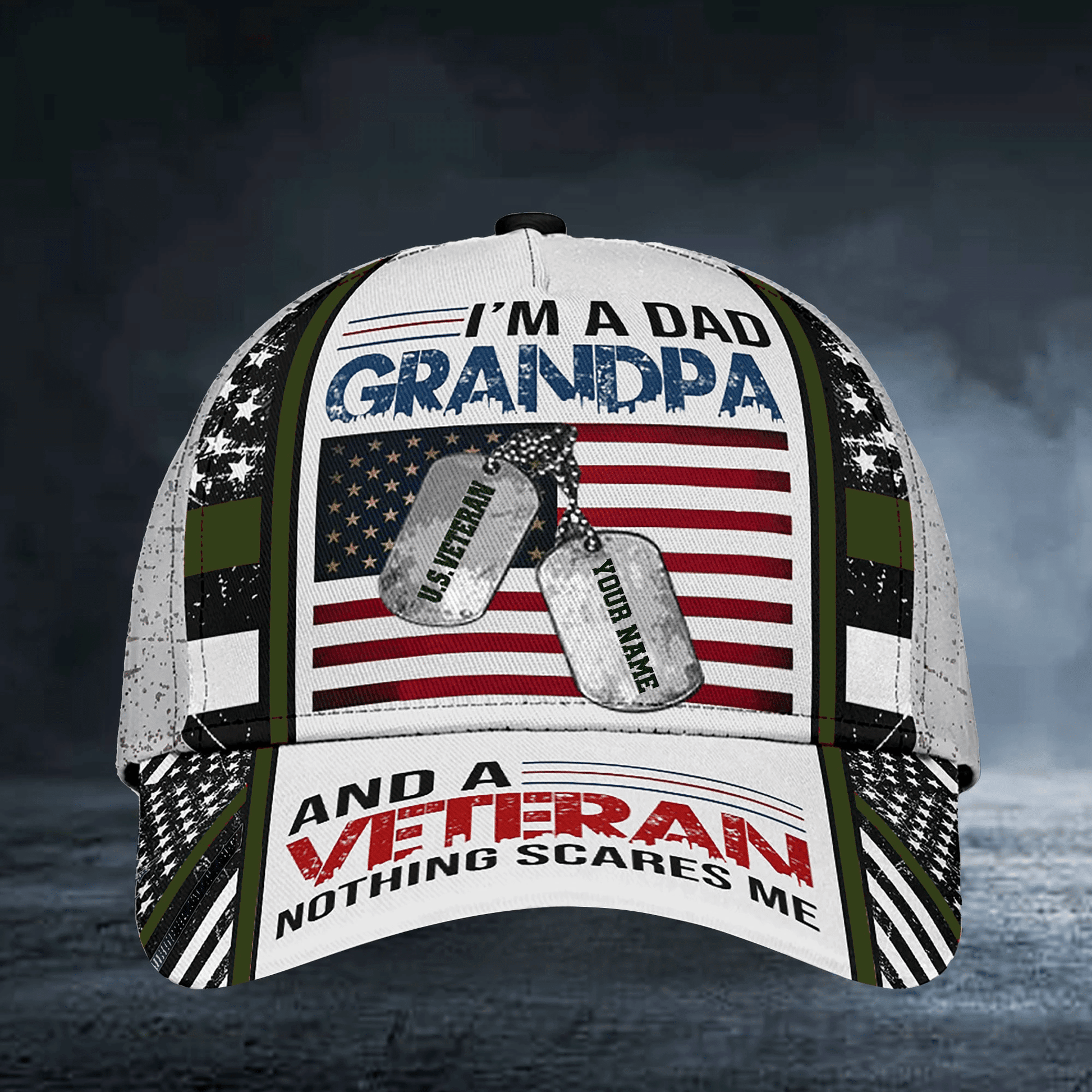 Best Premium Veteran Cap 3D Multicolor Personalized