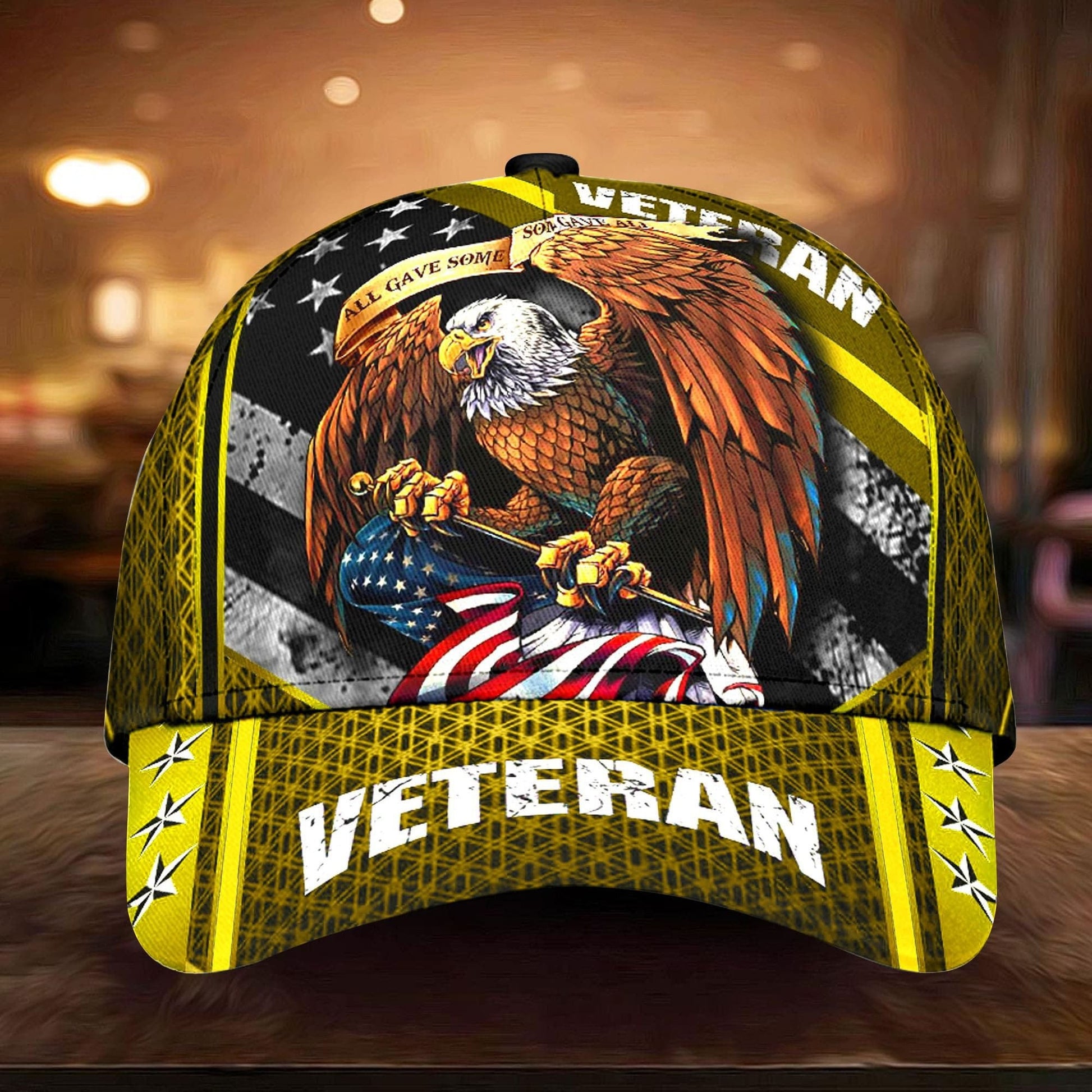 Premium Eagle U.S Veteran Cap 3D Multicolor