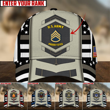 Personalized Unique U.S Veteran 3D Cap PVC281002