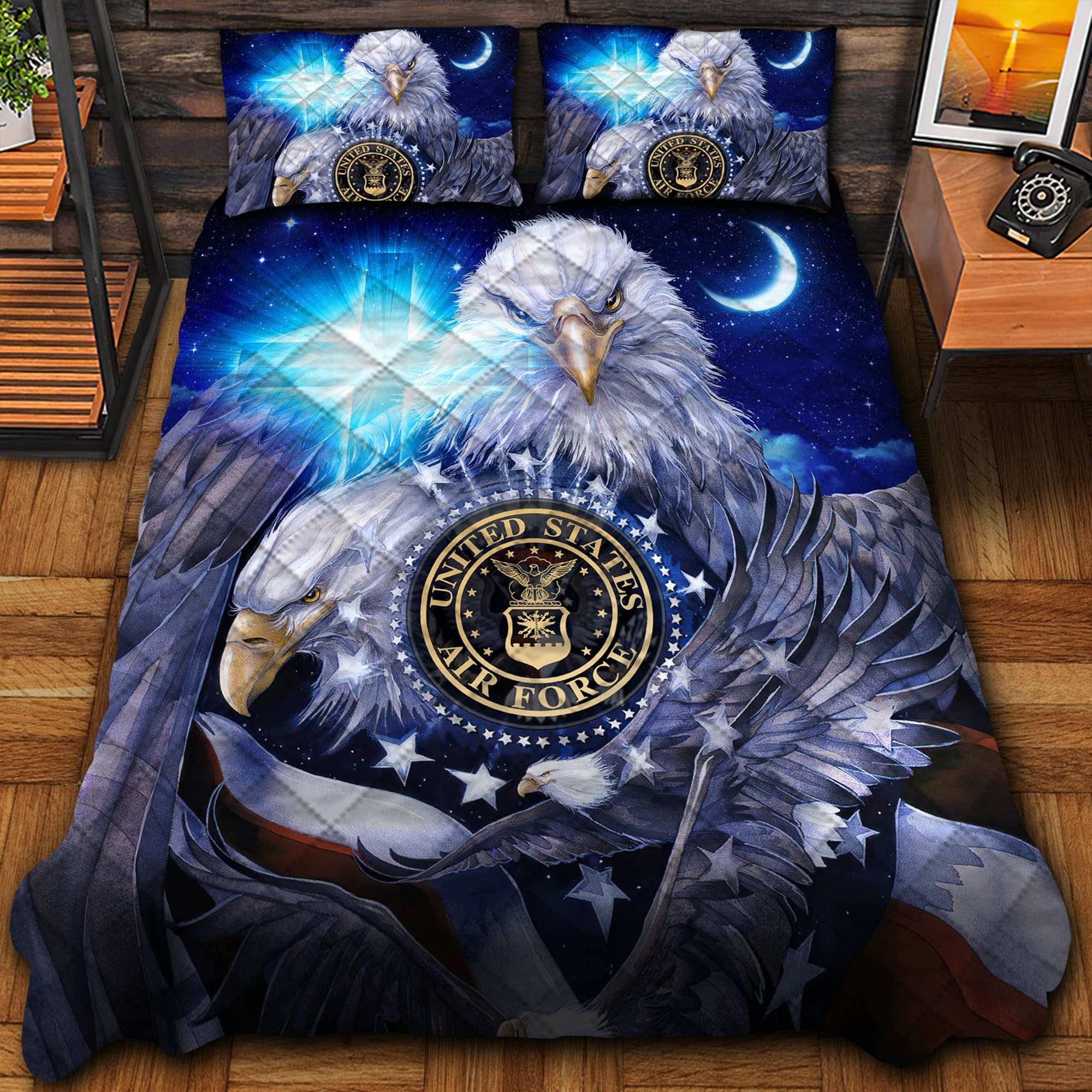Premium Multiple US Military Services Veteran Bedding Set PVC091104