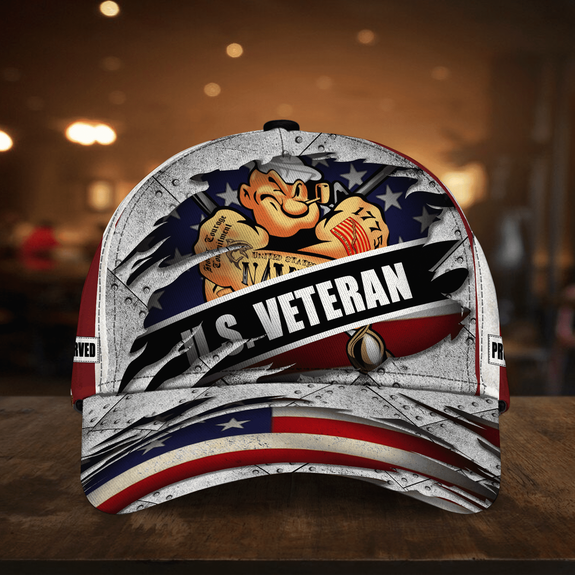 Premium Multiple US Military Services Veteran Cap NVT301001