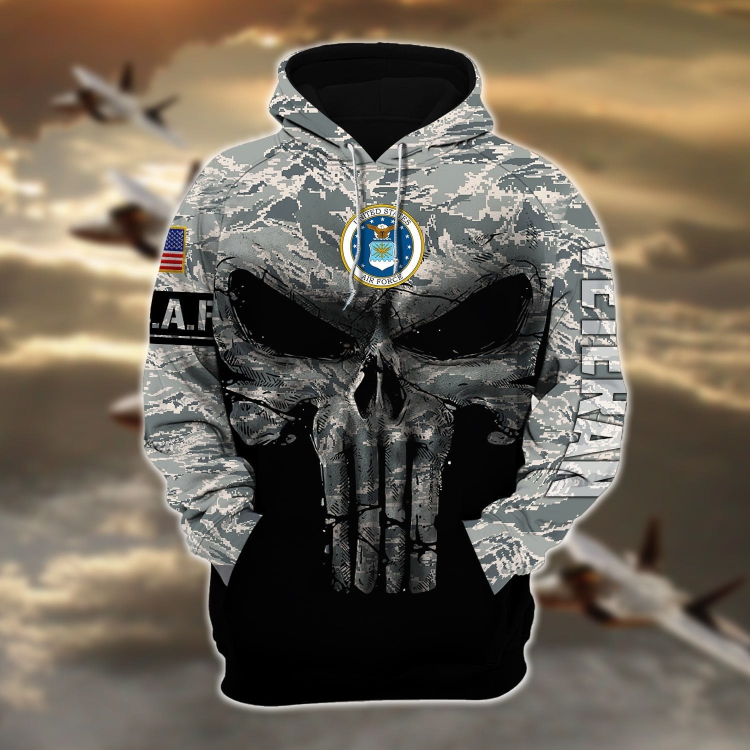 Premium Multiple US Military Services Veteran Hoodie PVC131101