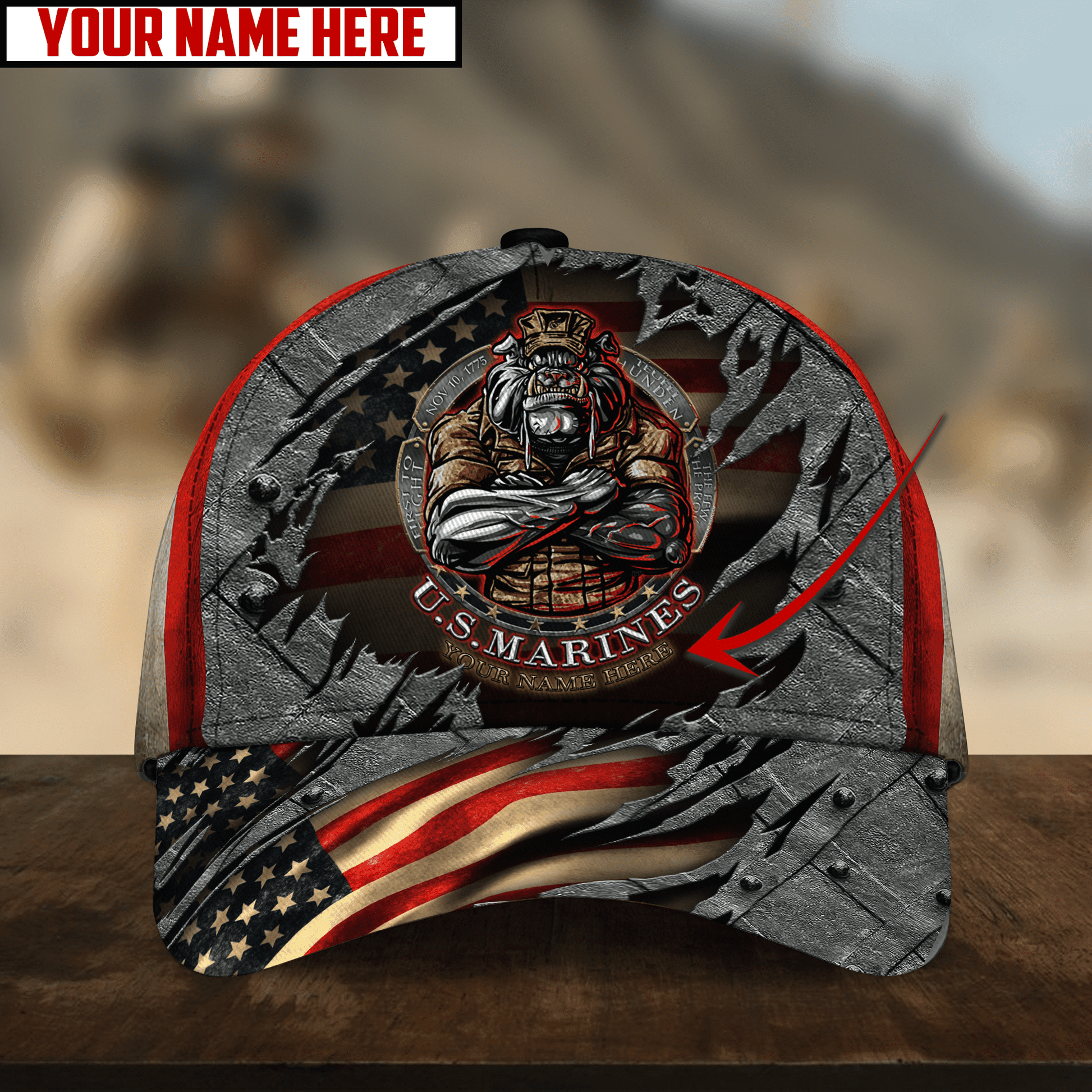 Personalize Unique Marine Corps Amphibious Alligator Zip Hoodie & Cap Collection TVN021202