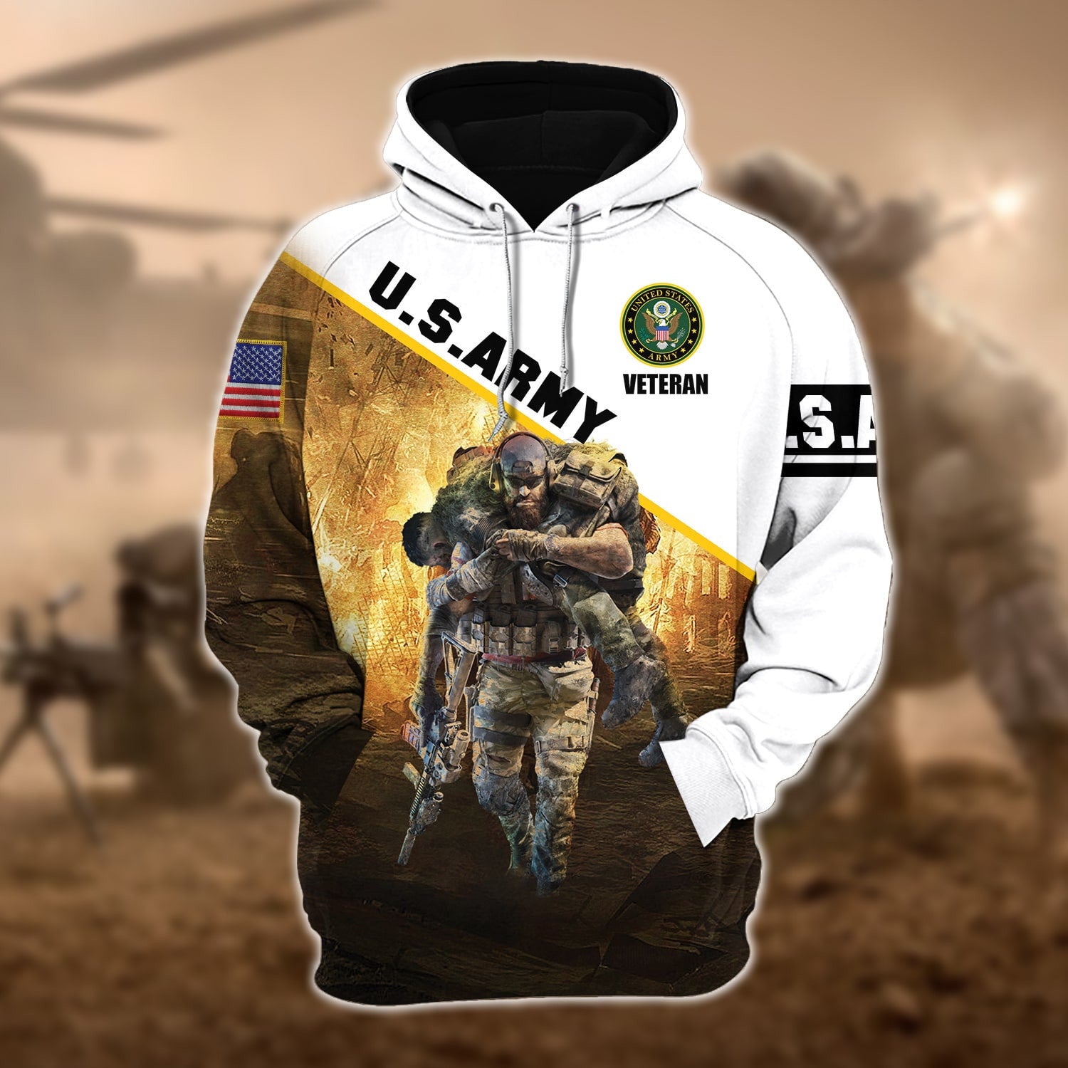 Premium Honor The Fallen Zip Hoodie PVC221103