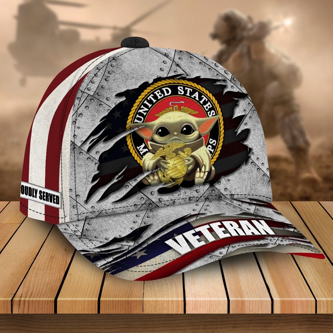 Premium Multiple US Military Services Veteran 3D Cap PVC25120202