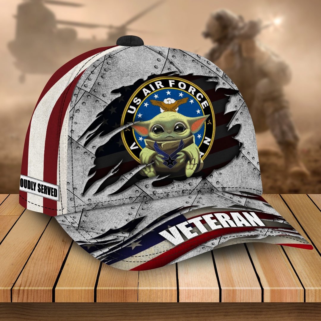 Premium Multiple US Military Services Veteran 3D Cap PVC25120202