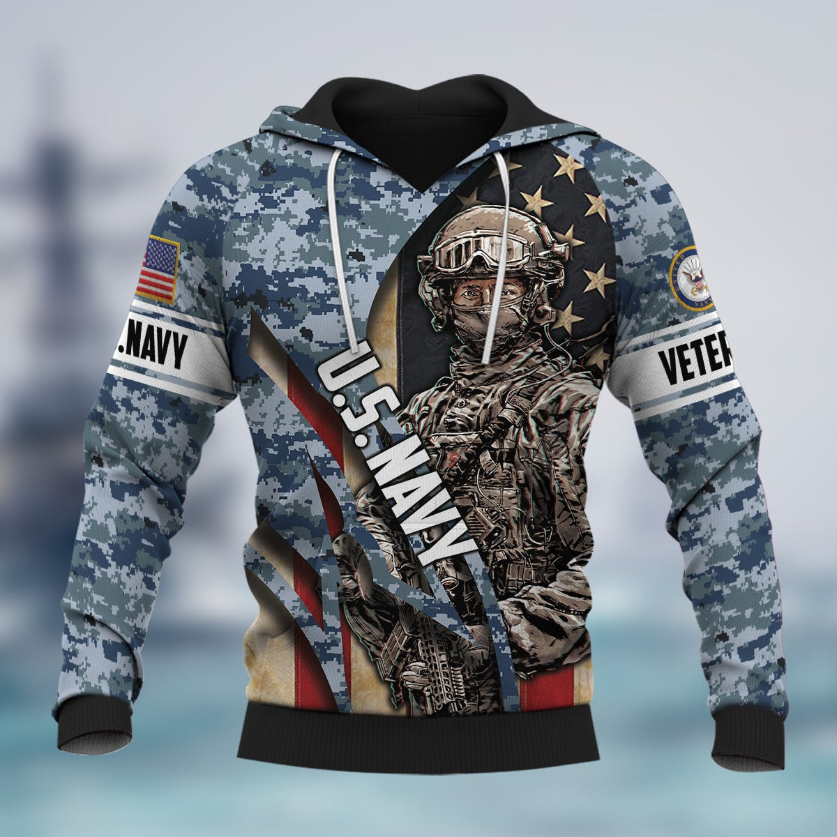 Premium Multiple US Military Services Veteran Hoodie PVC221201