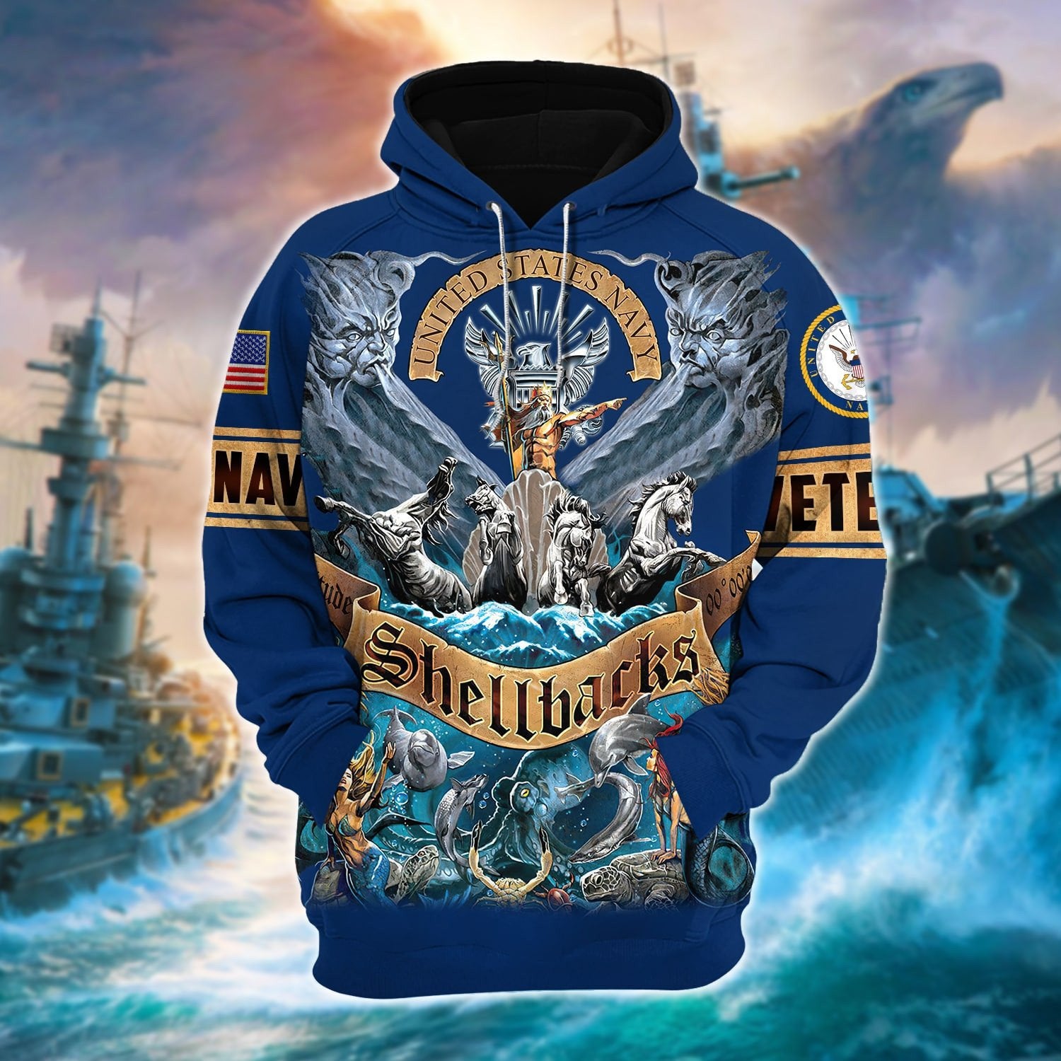 Premium Unique U.S. Navy Veteran Zip Hoodie TVN211203