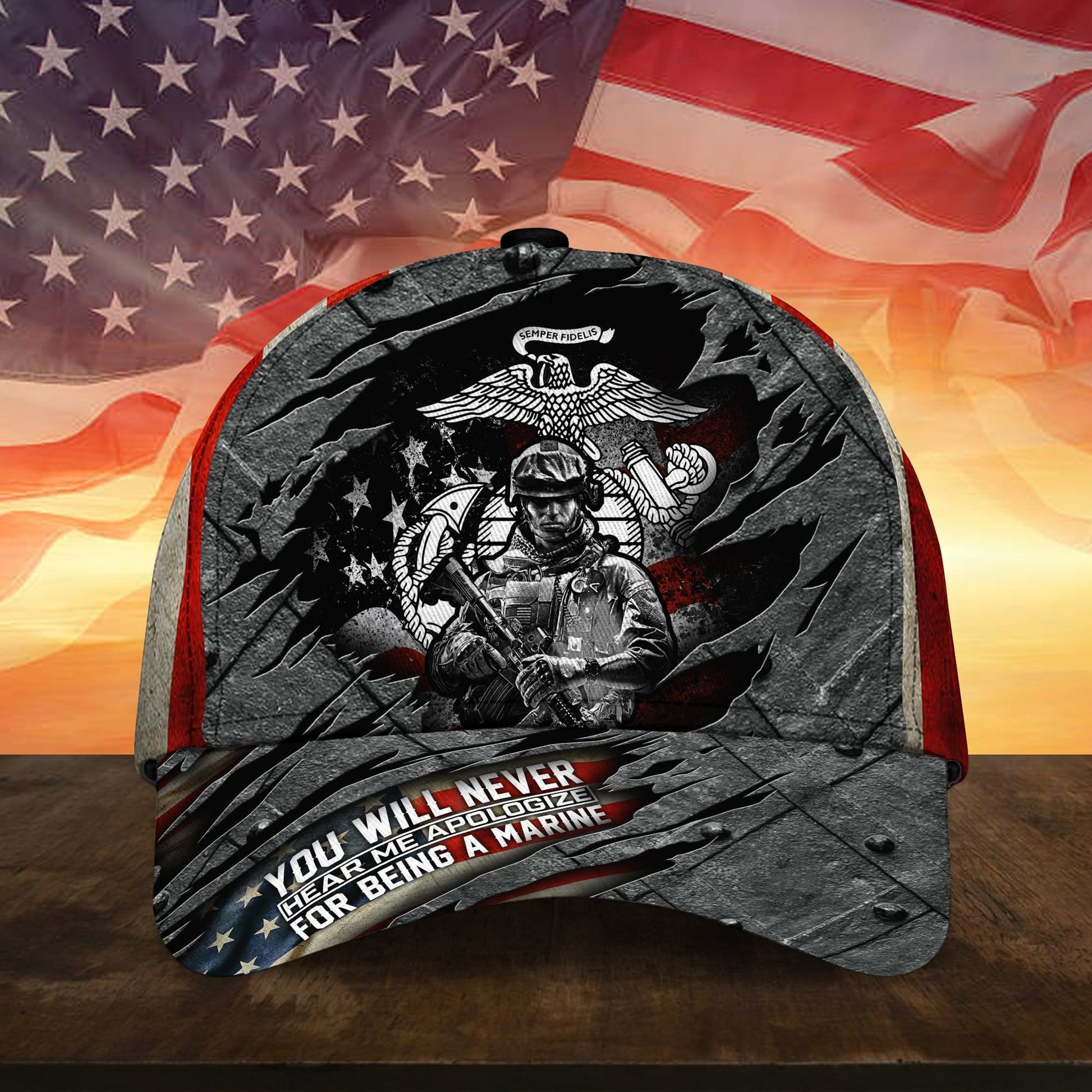 Unique Never Apologize For Being A Veteran Cap TVN211202