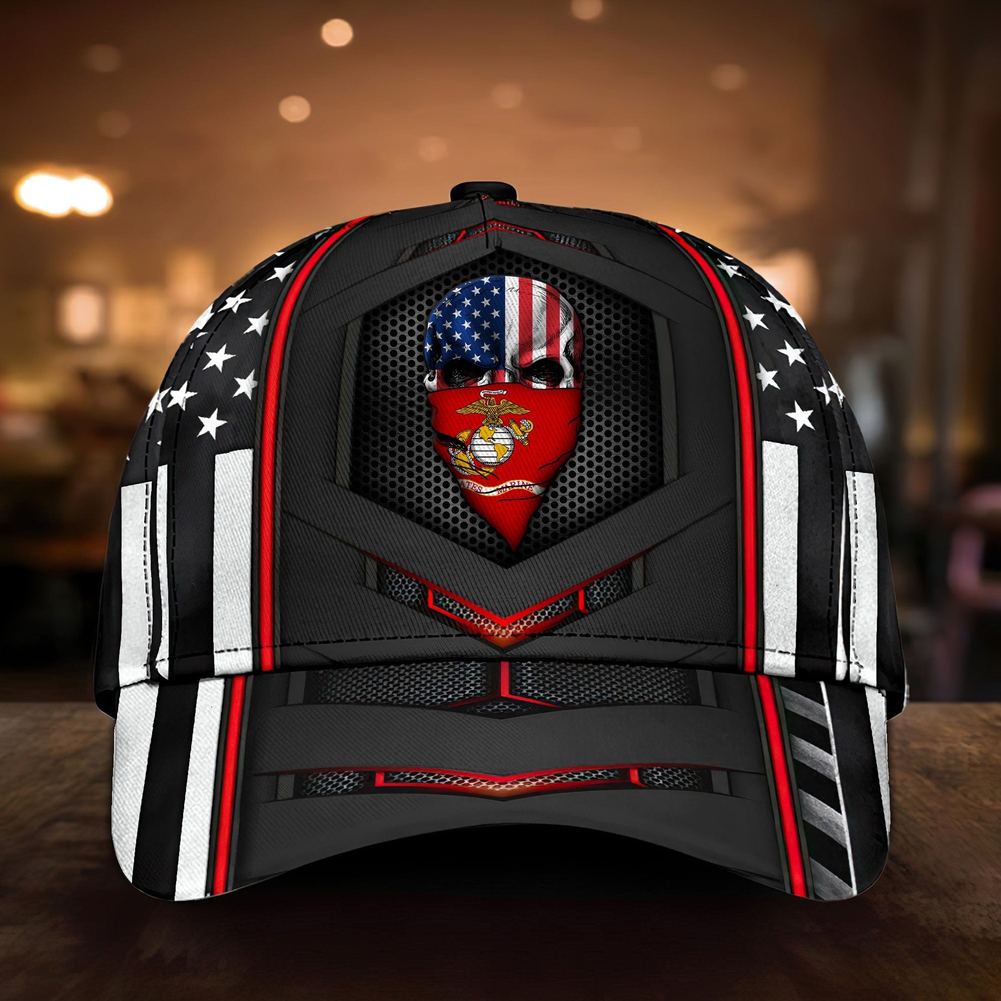 Premium Multiple US Military Services Veteran Cap PVC231104