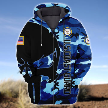 Premium Unique U.S Navy Zip Hoodie Ultra Soft and Warm VXK130509MT