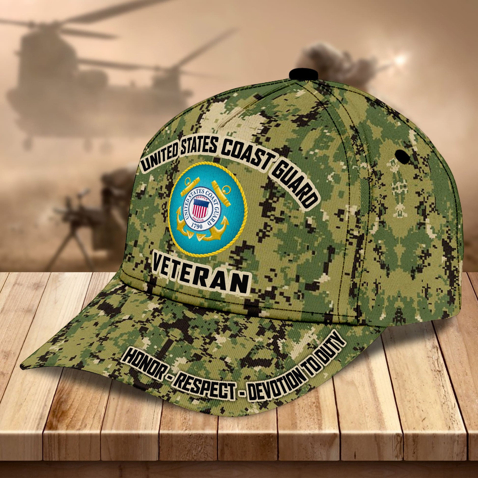 Premium US Military Services Veteran Cap PVC251201
