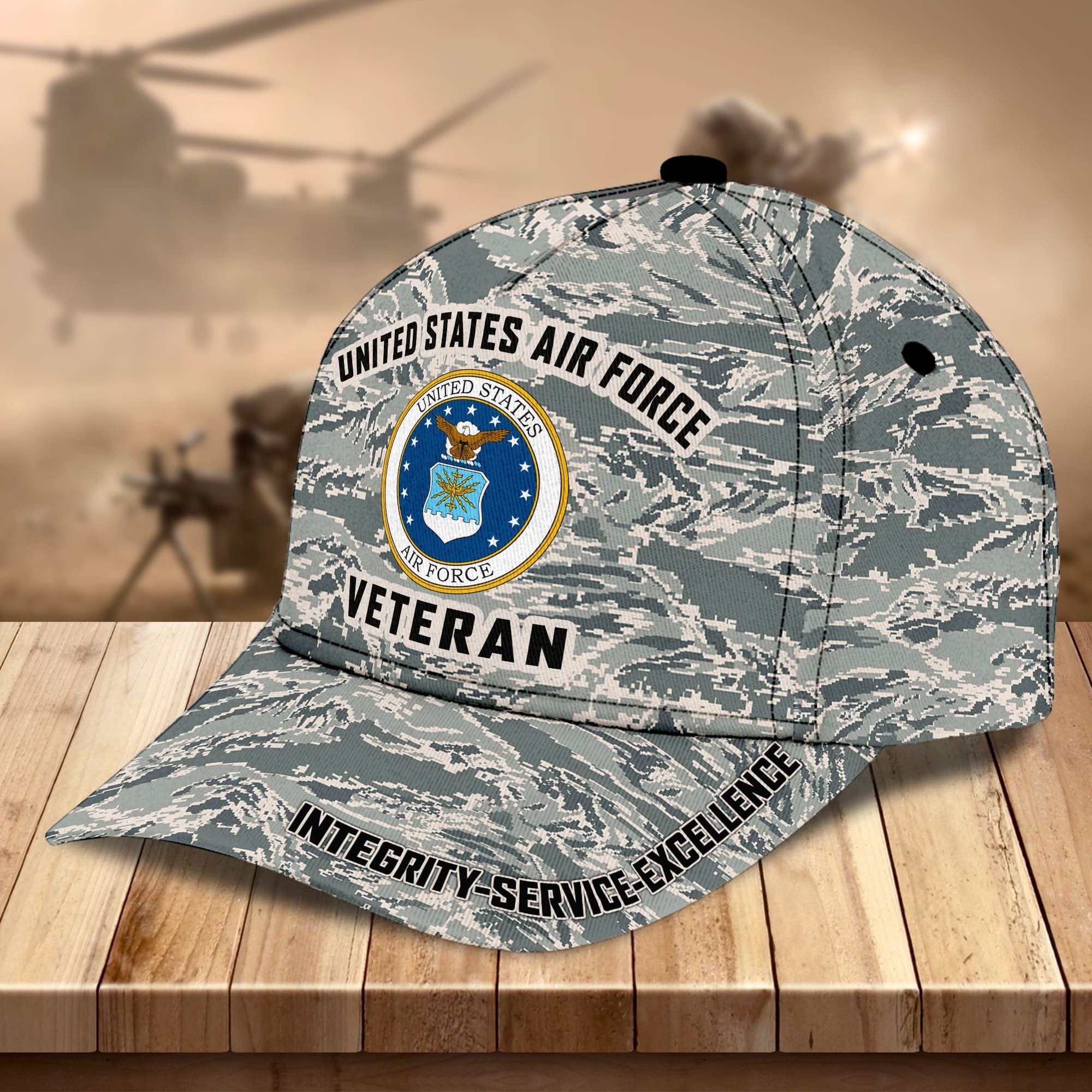 Premium US Military Services Veteran Cap PVC251201