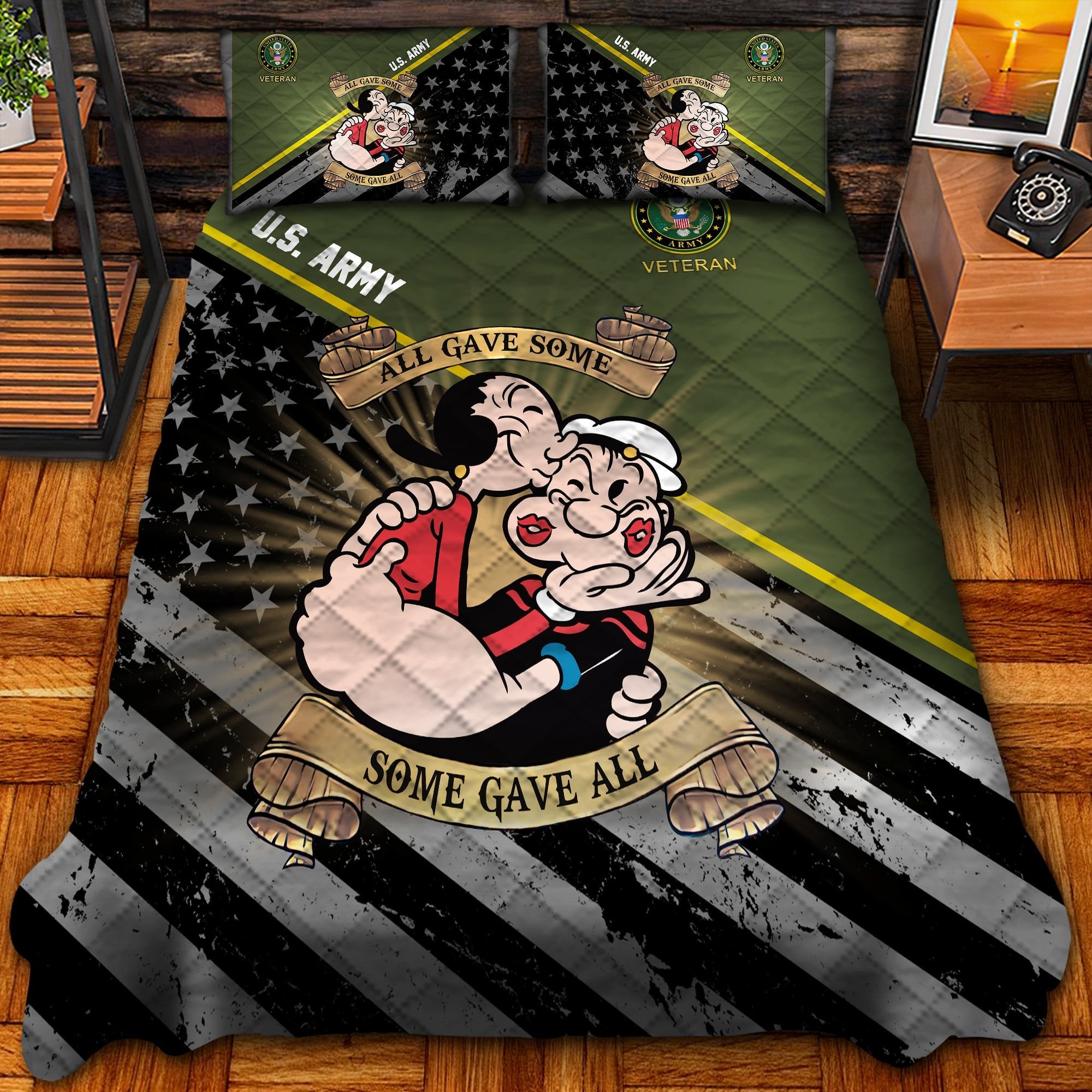 Premium Multiple US Military Services Veteran Bedding Set PVC040102