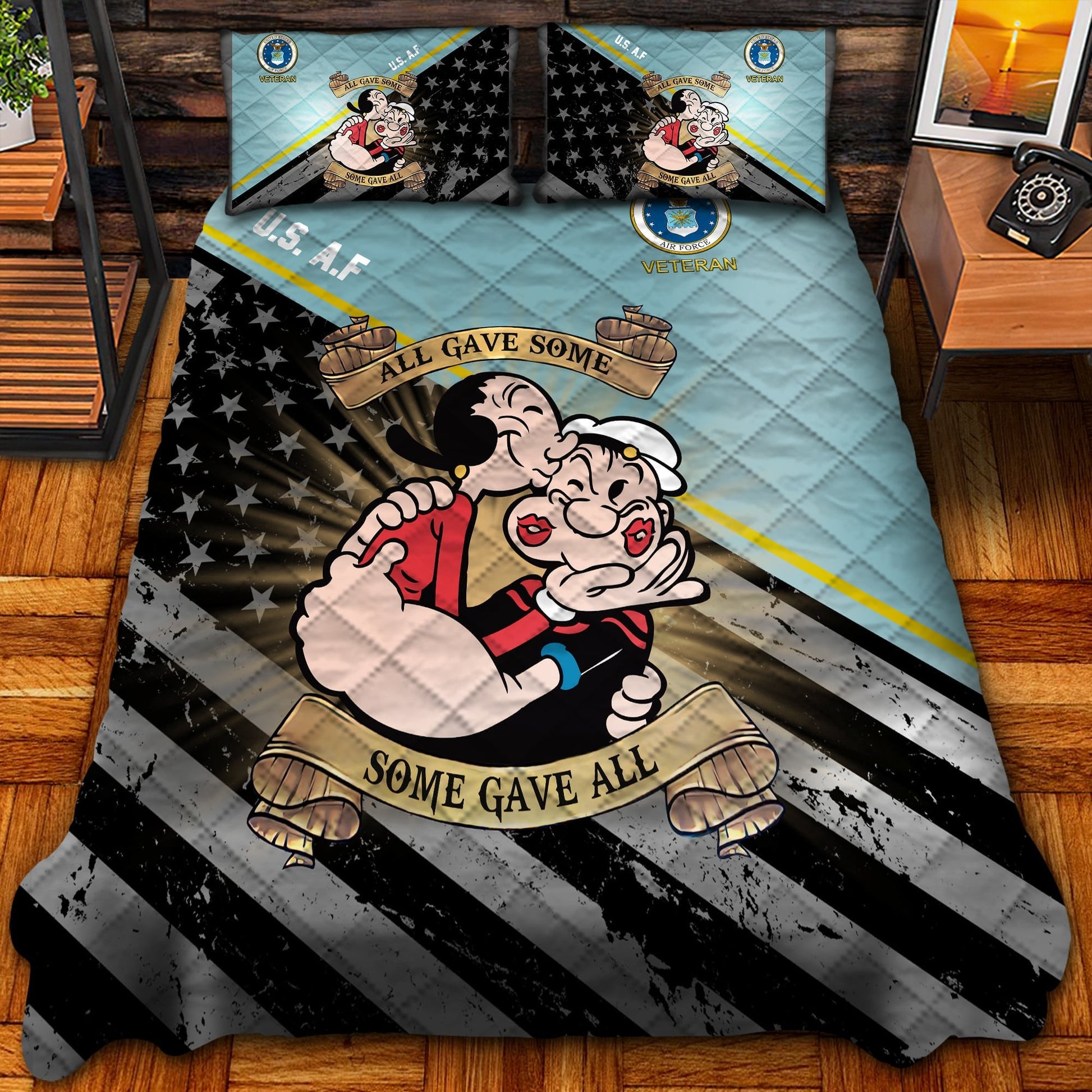 Premium Multiple US Military Services Veteran Bedding Set PVC040102