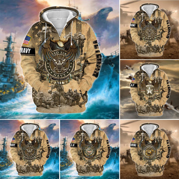 Premium Honoring All Who Served Zip Hoodie TVN120105