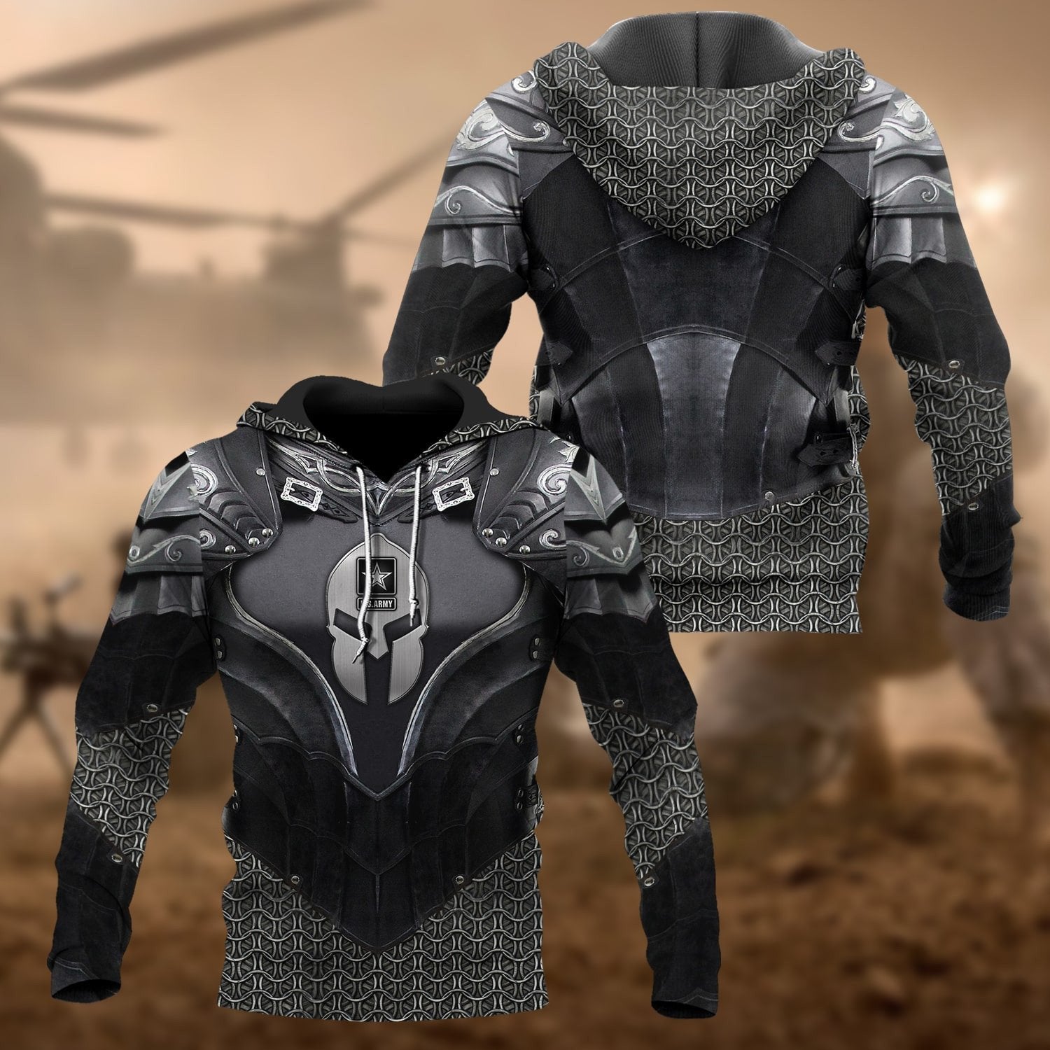 Premium Multiple US Military Services Veteran Hoodie PVC140102