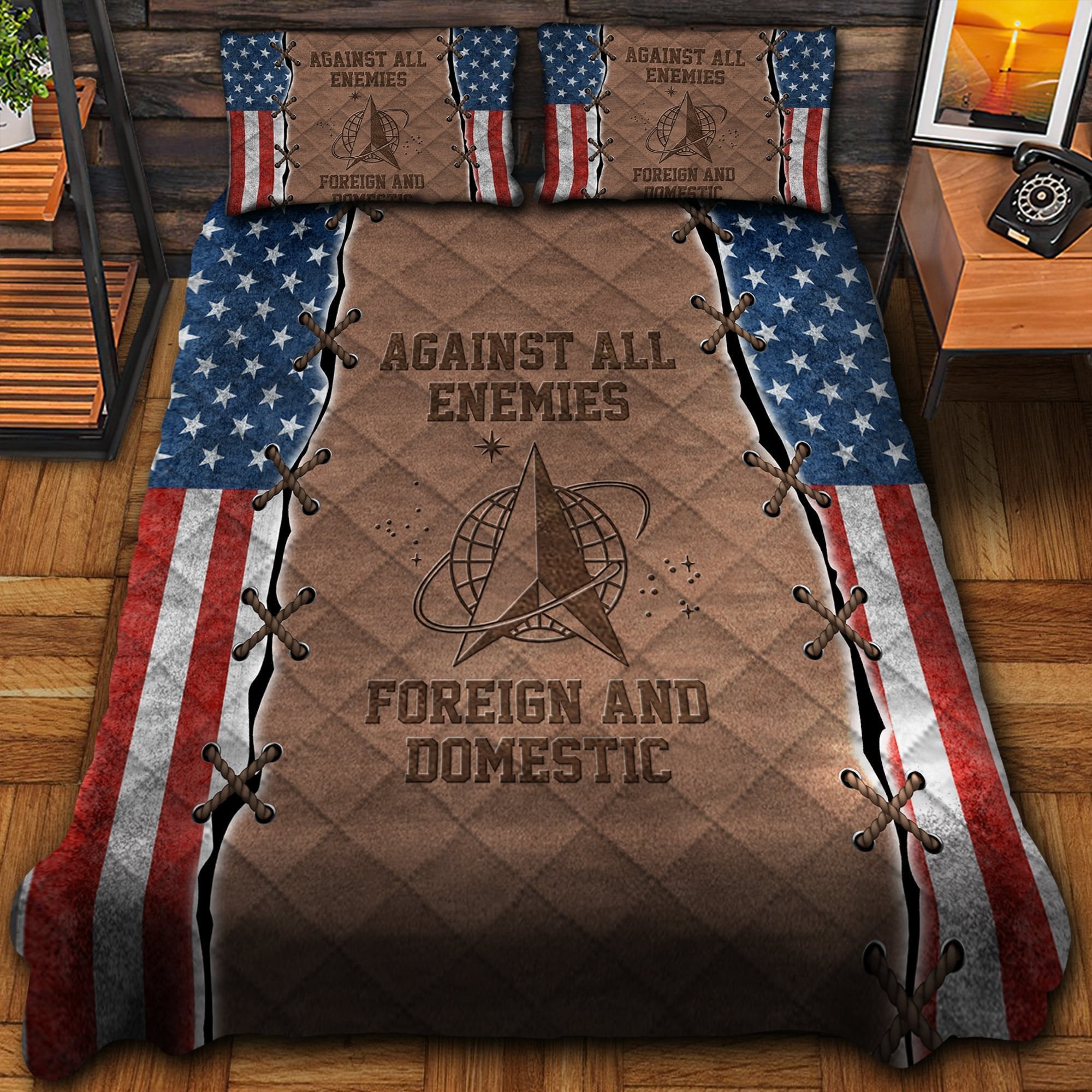 Against All Enemies Veteran Bedding Set TVN180101