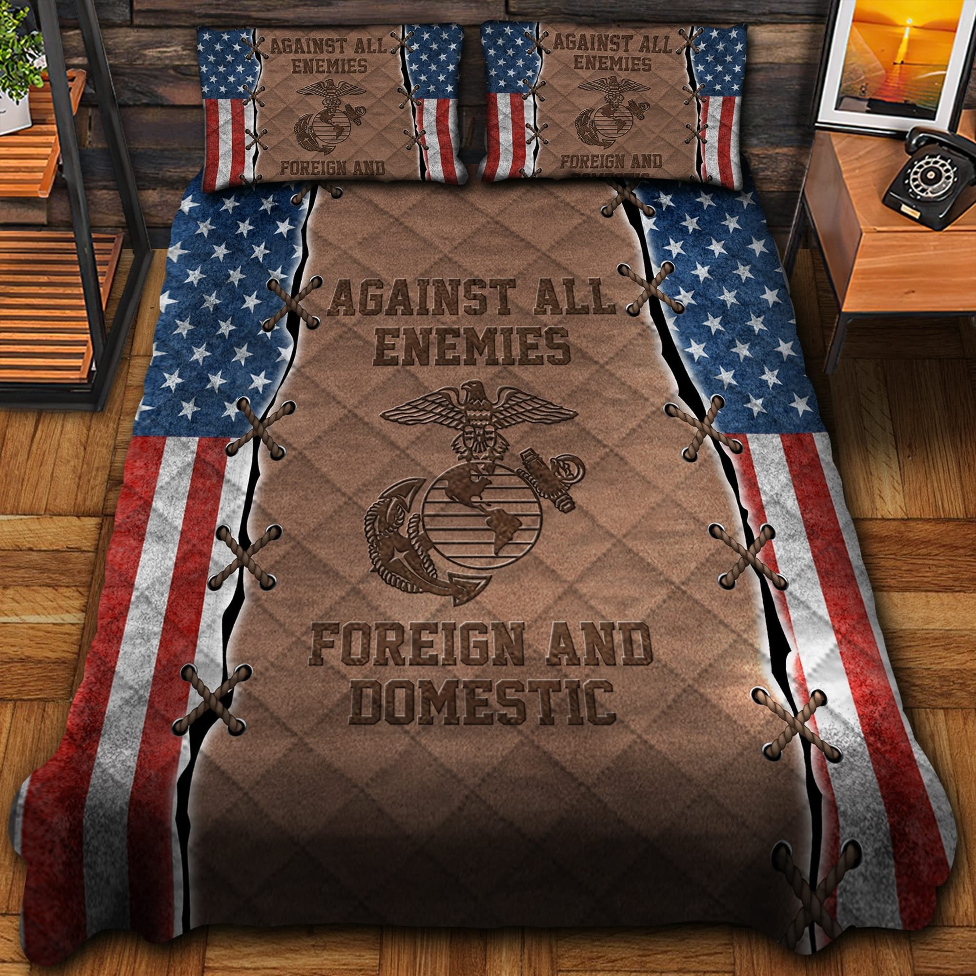 Against All Enemies Veteran Bedding Set TVN180101