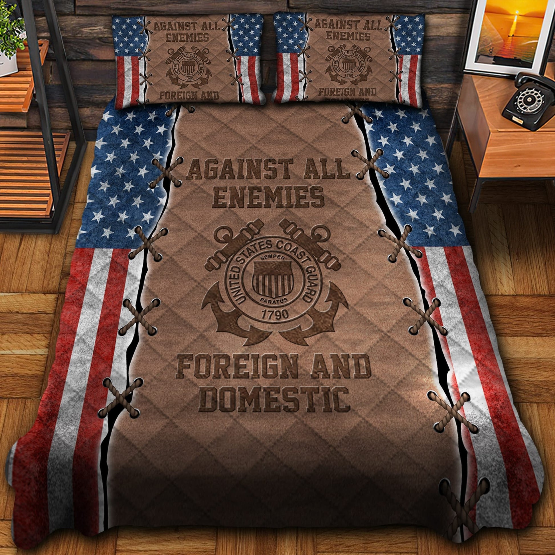 Against All Enemies Veteran Bedding Set TVN180101