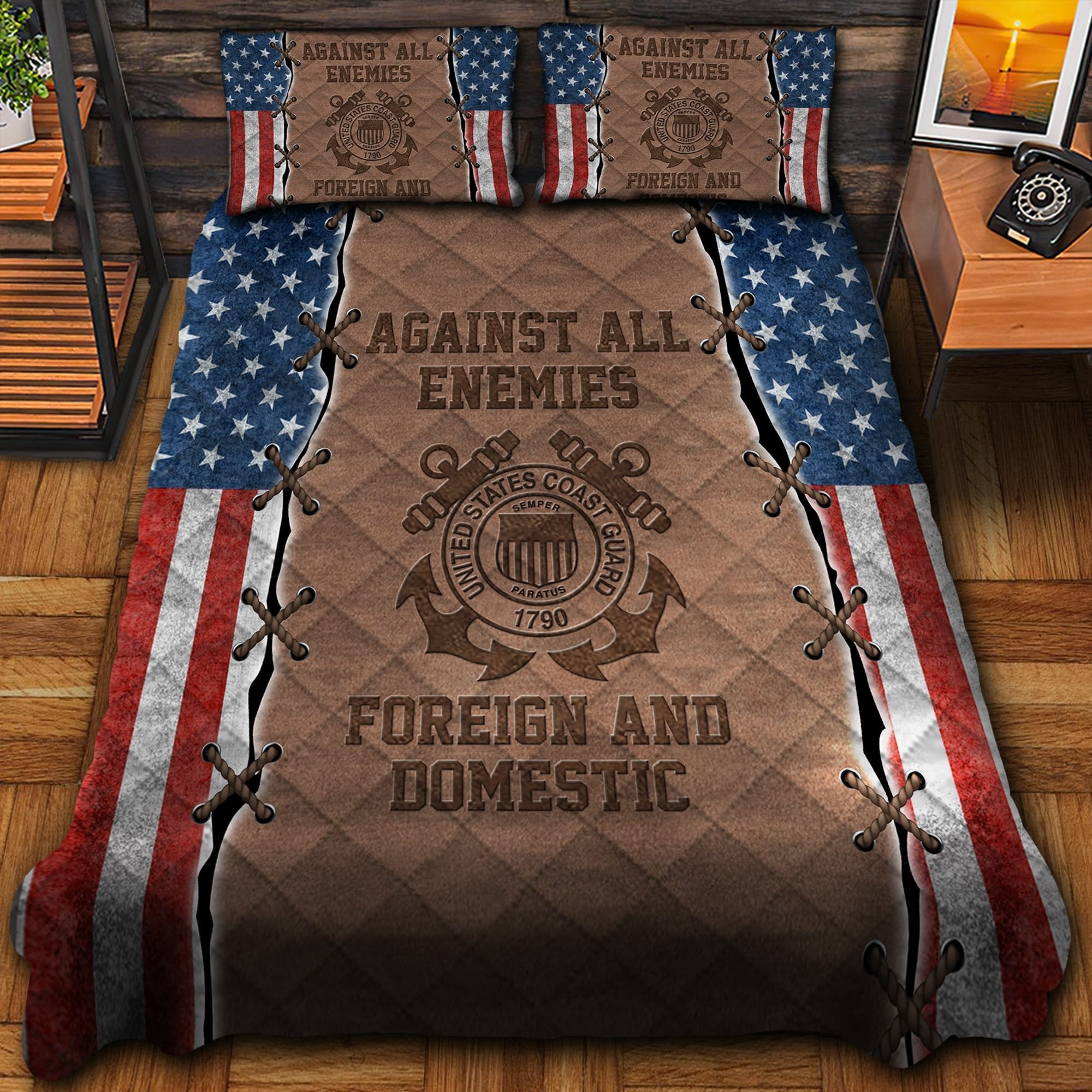 Against All Enemies Veteran Bedding Set TVN180101