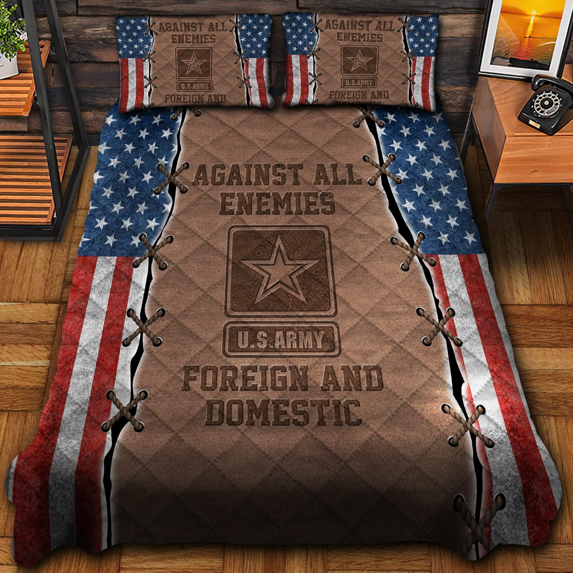 Against All Enemies Veteran Bedding Set TVN180101