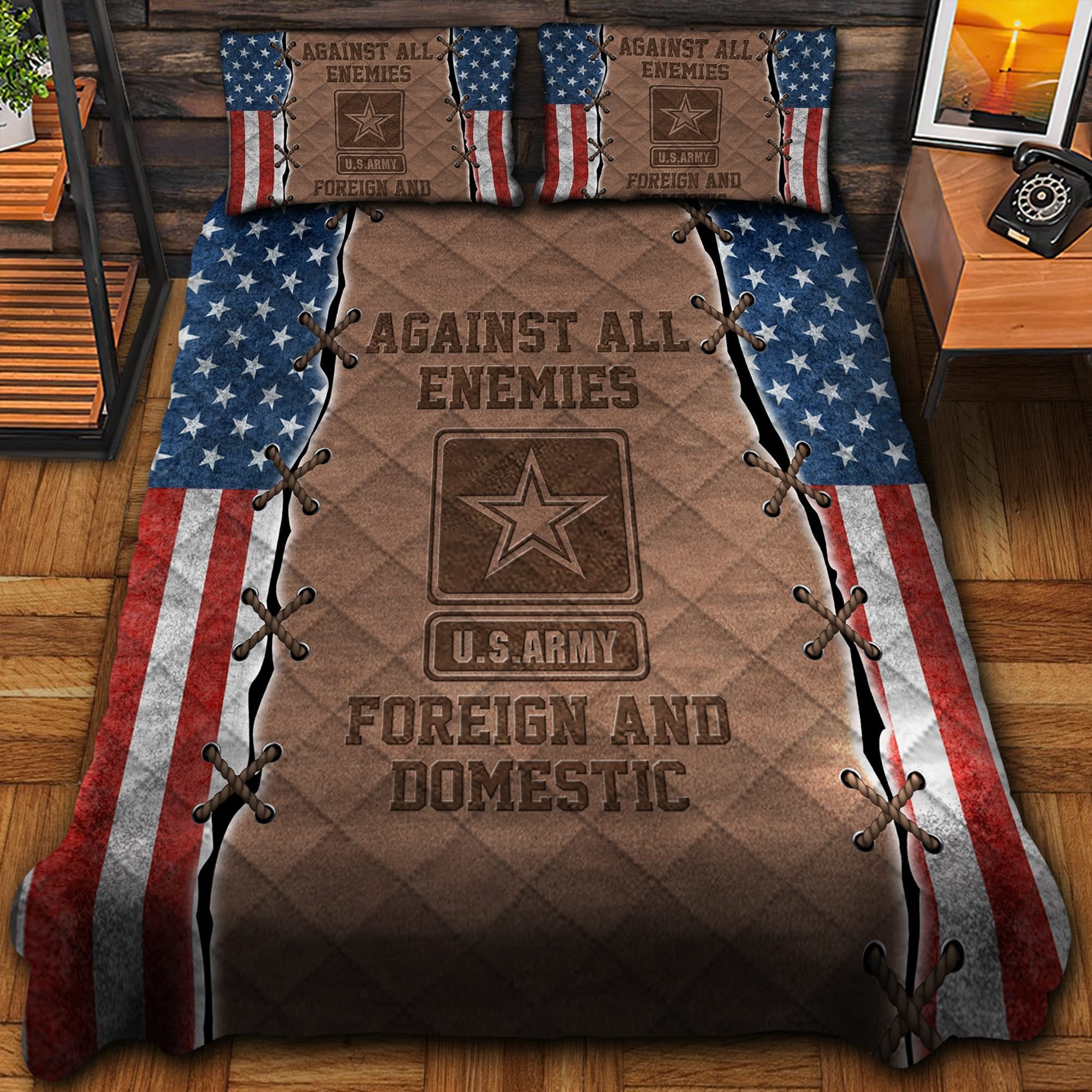 Against All Enemies Veteran Bedding Set TVN180101