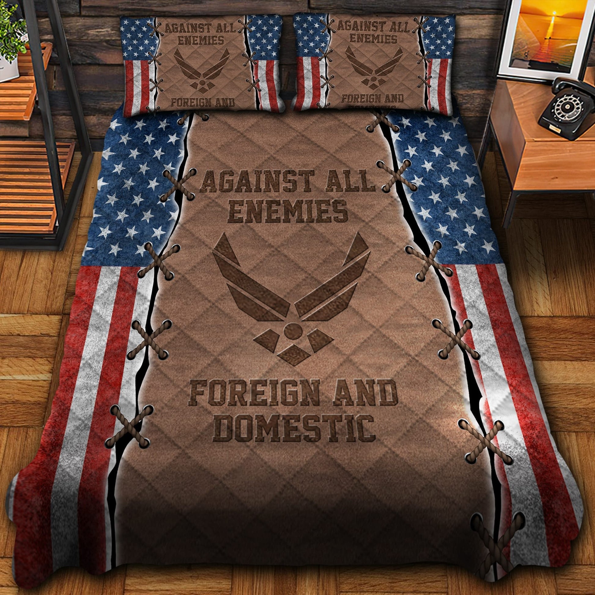 Against All Enemies Veteran Bedding Set TVN180101