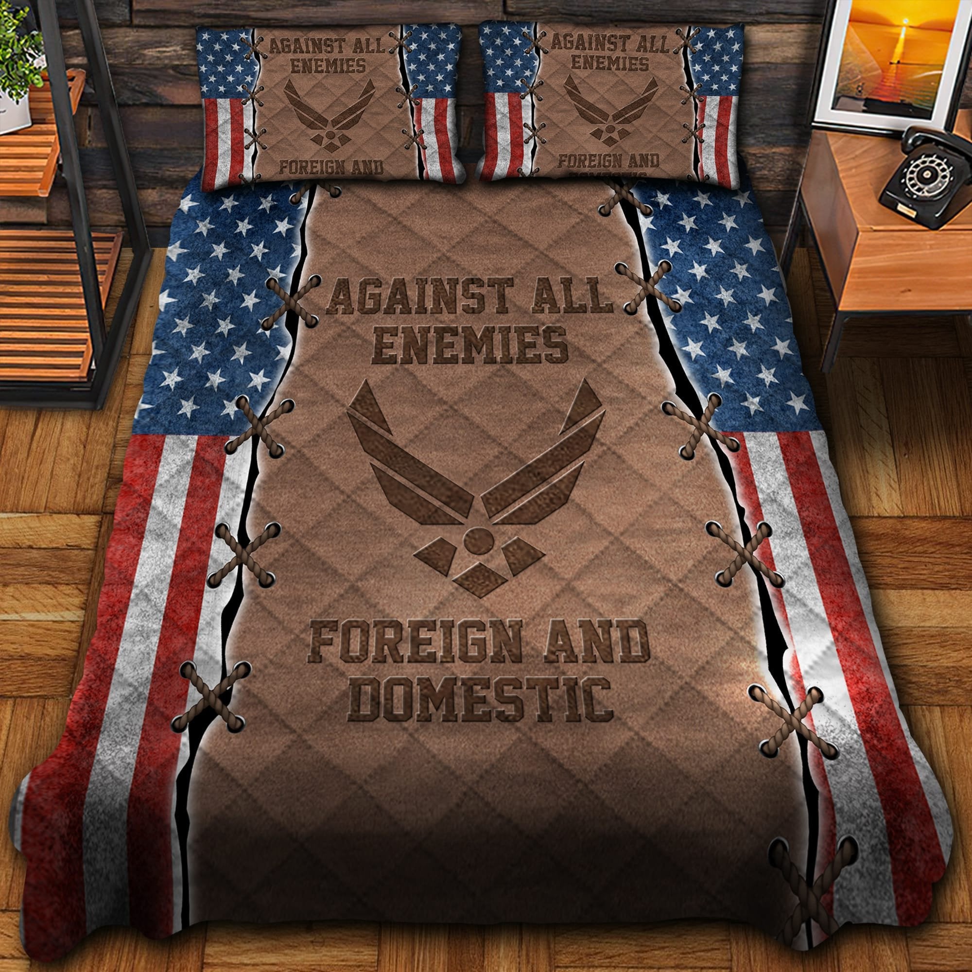 Against All Enemies Veteran Bedding Set TVN180101