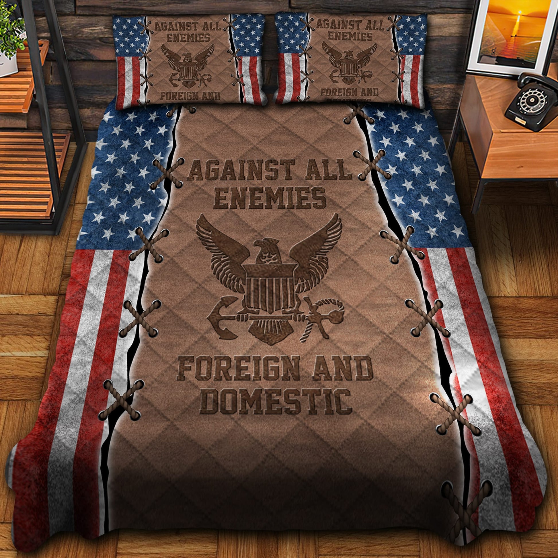 Against All Enemies Veteran Bedding Set TVN180101