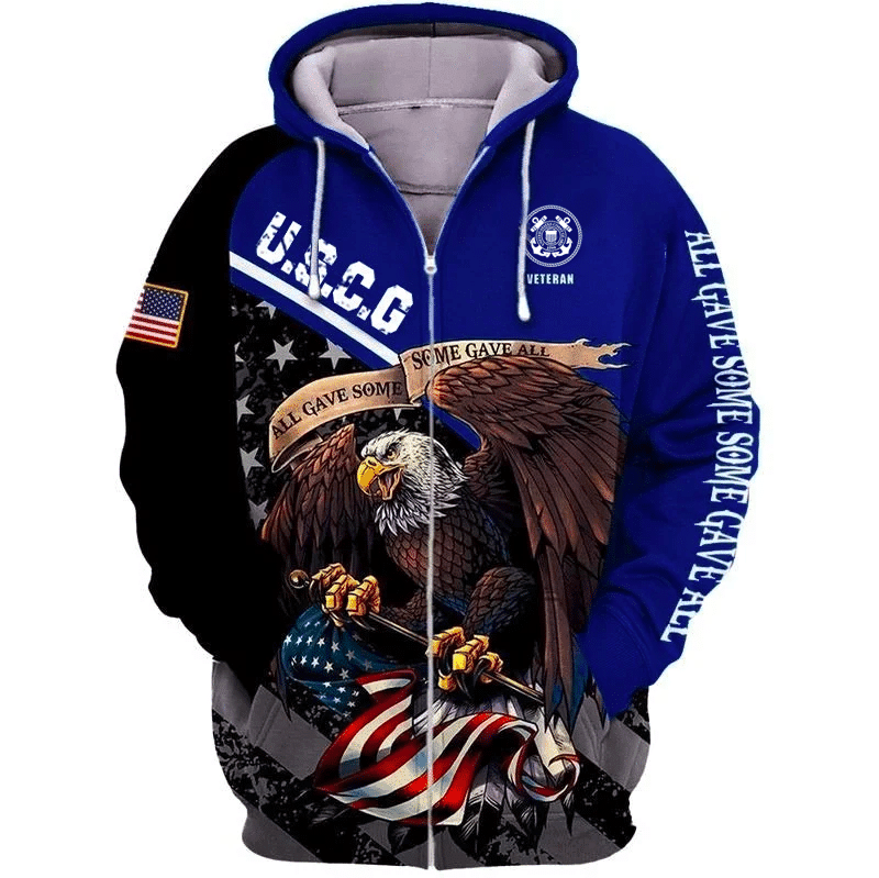 Premium Multiple US Military Services Veteran Zip Hoodie TH15122521