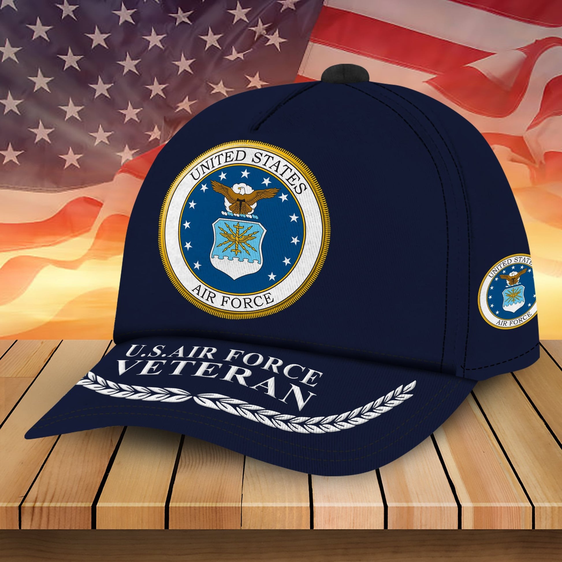 Premium Multiple US Military Services Veteran Cap PVC240102