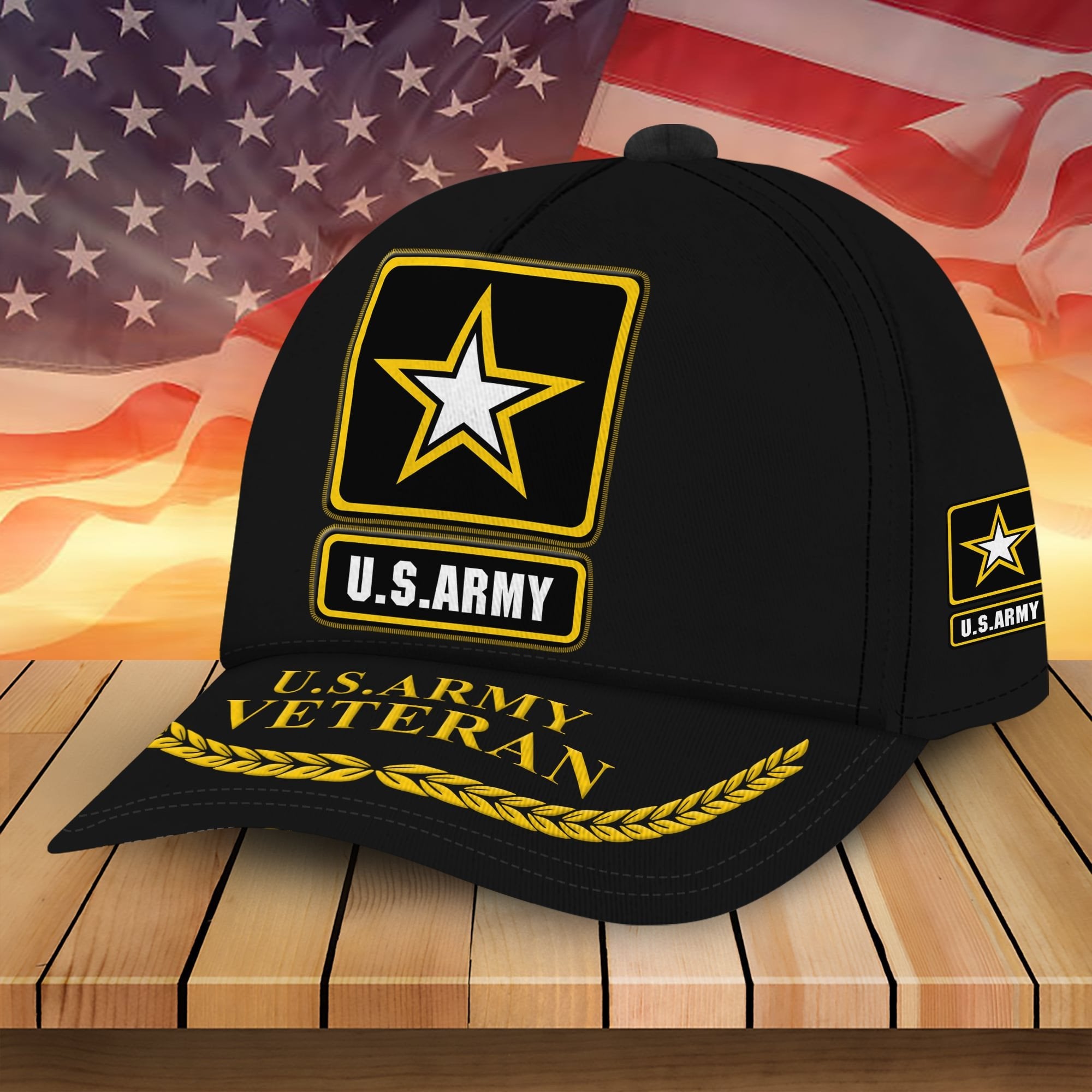Premium Multiple US Military Services Veteran Cap PVC240102