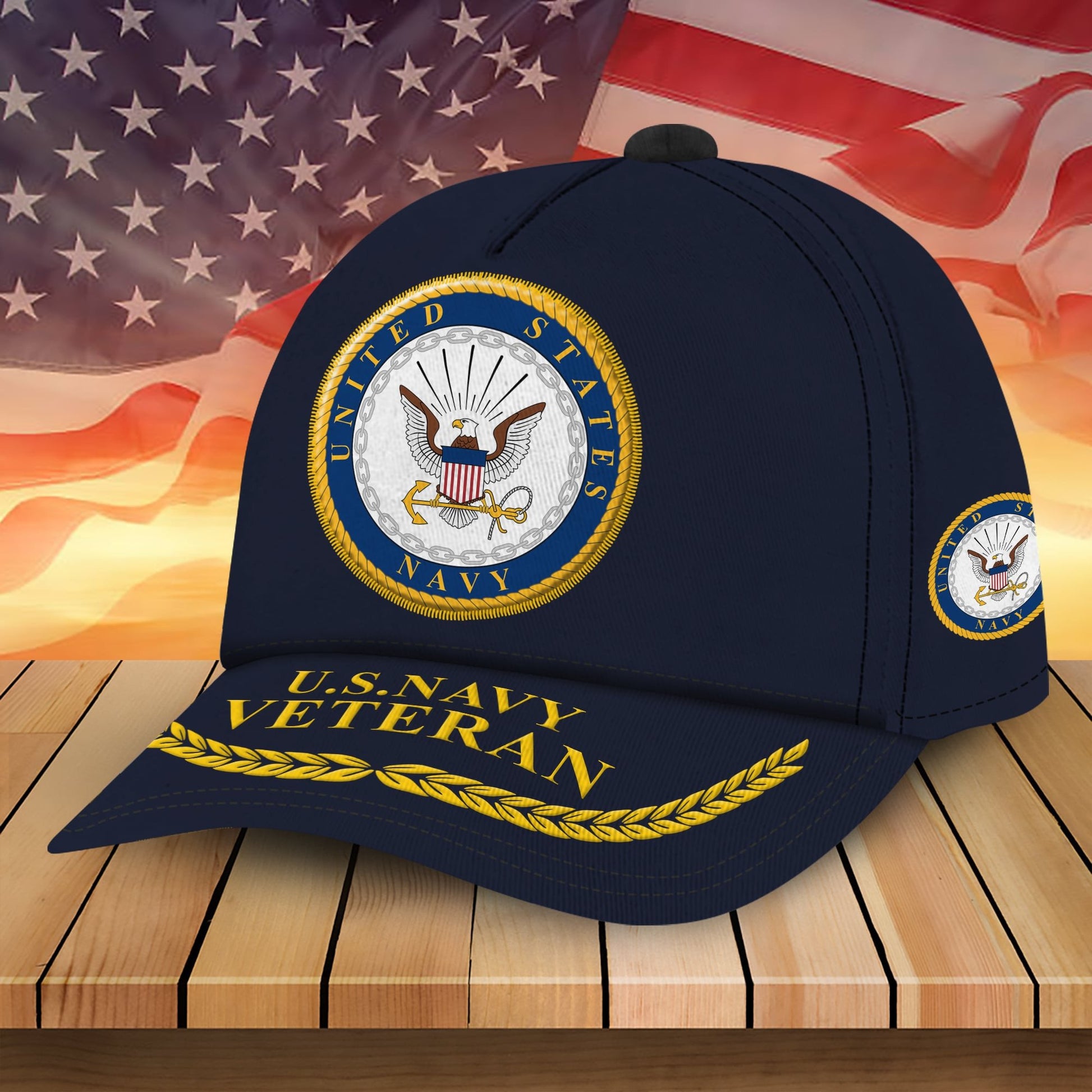 Premium Multiple US Military Services Veteran Cap PVC240102