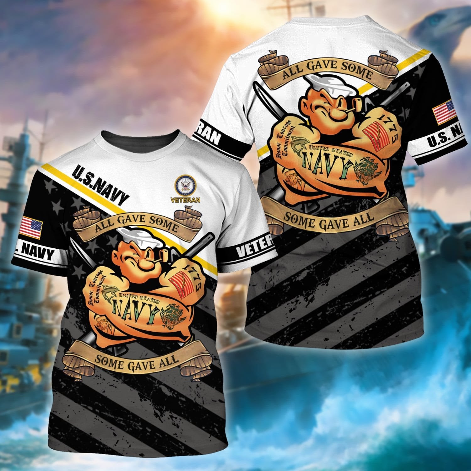 Premium Unique US Multiple Service T-Shirt TVN110202