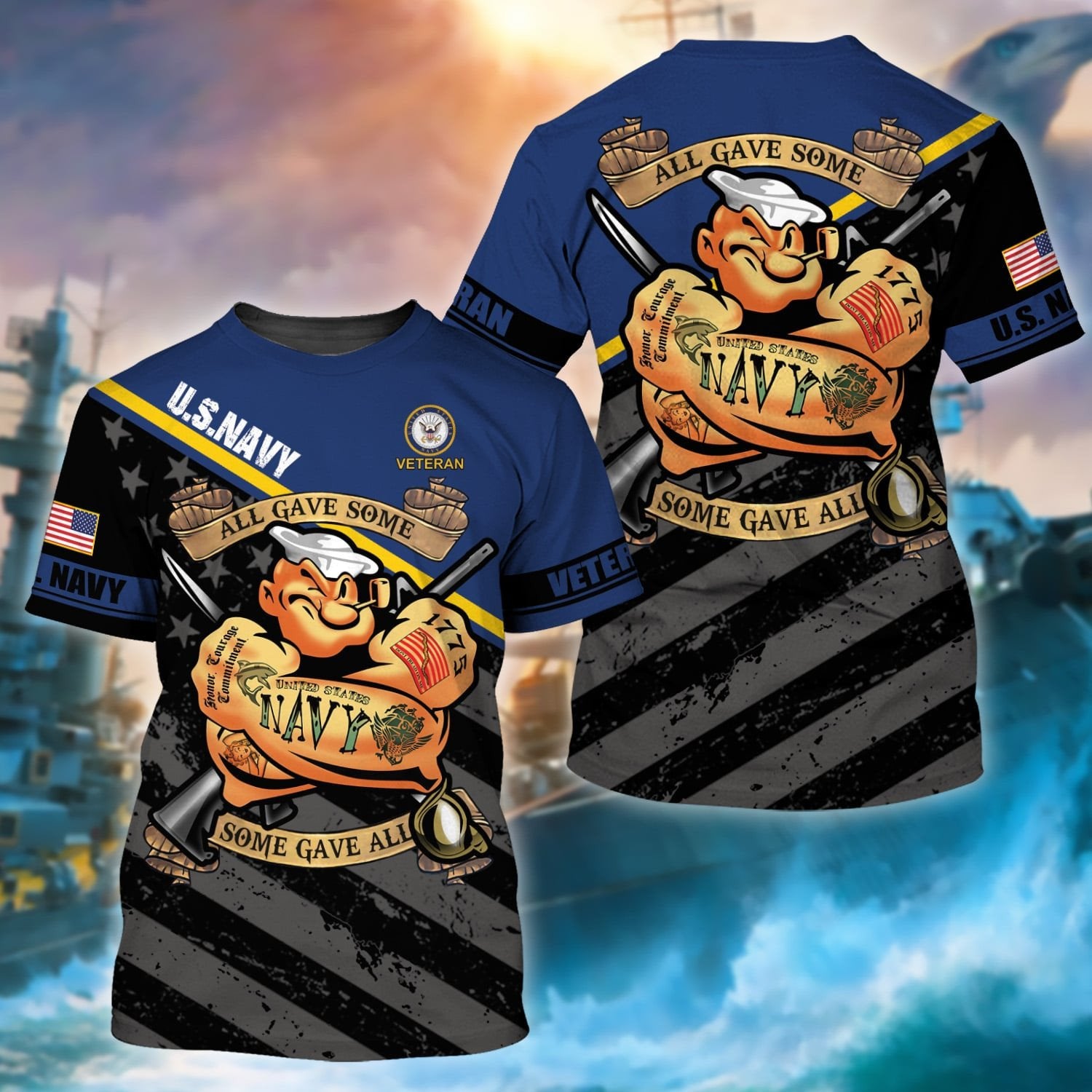 Premium Unique US Multiple Service T-Shirt TVN110202