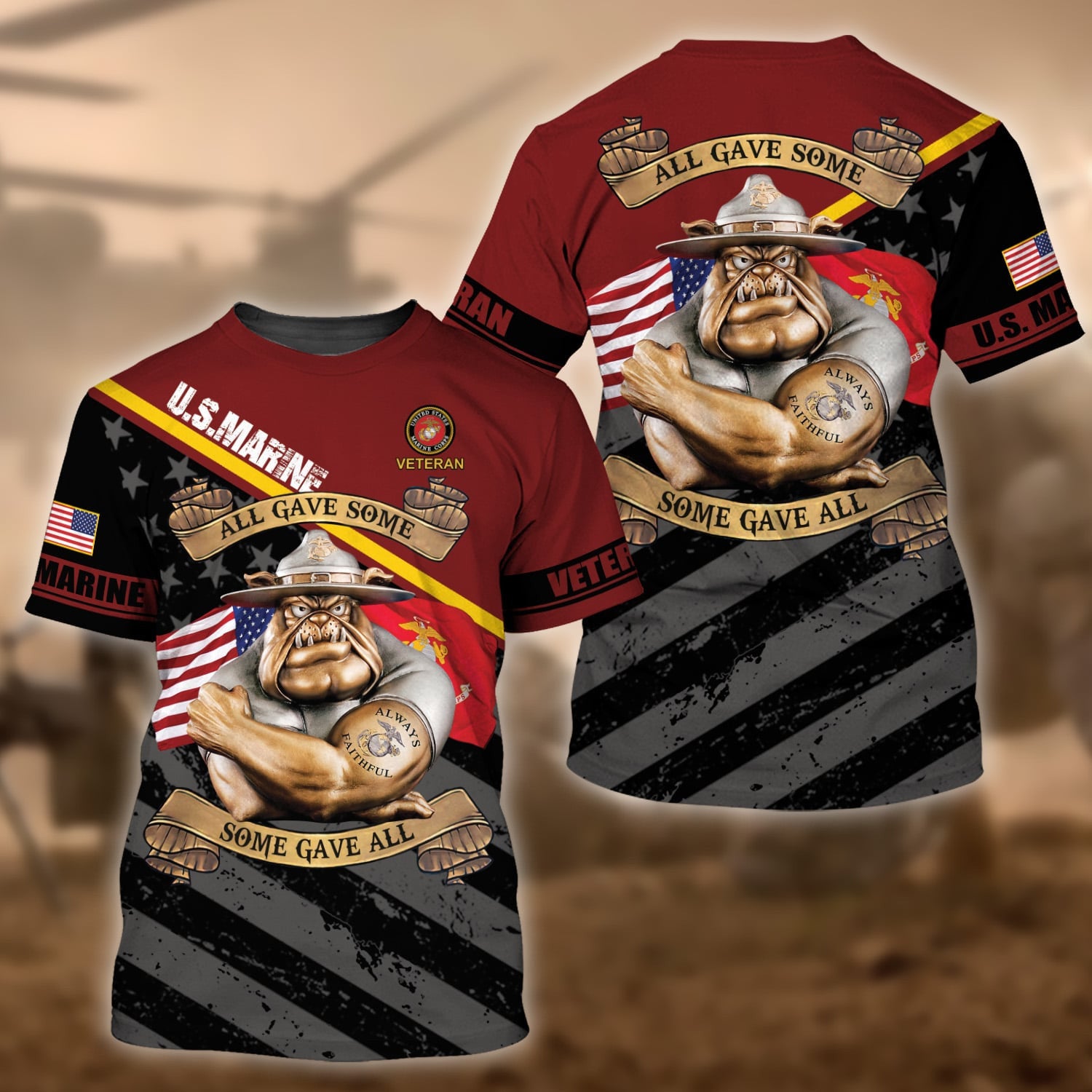 Premium Unique US Multiple Service T-Shirt TVN110202