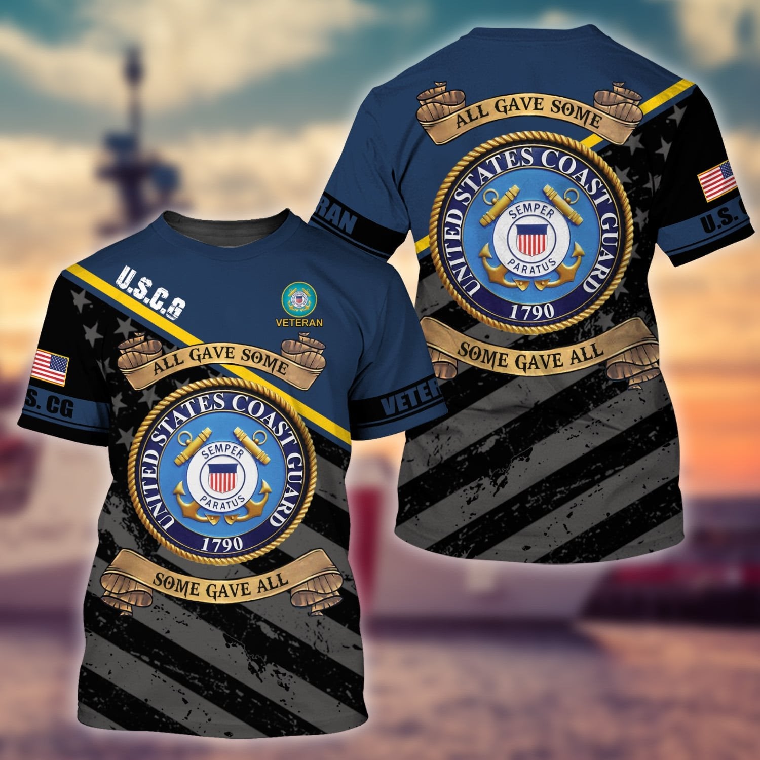 Premium Unique US Multiple Service T-Shirt TVN110202