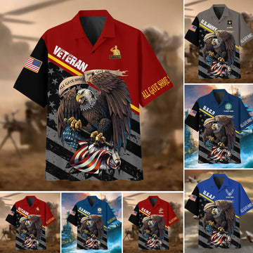 Premium U.S Multiple Service Veteran Hawaii Shirt TVN11020402