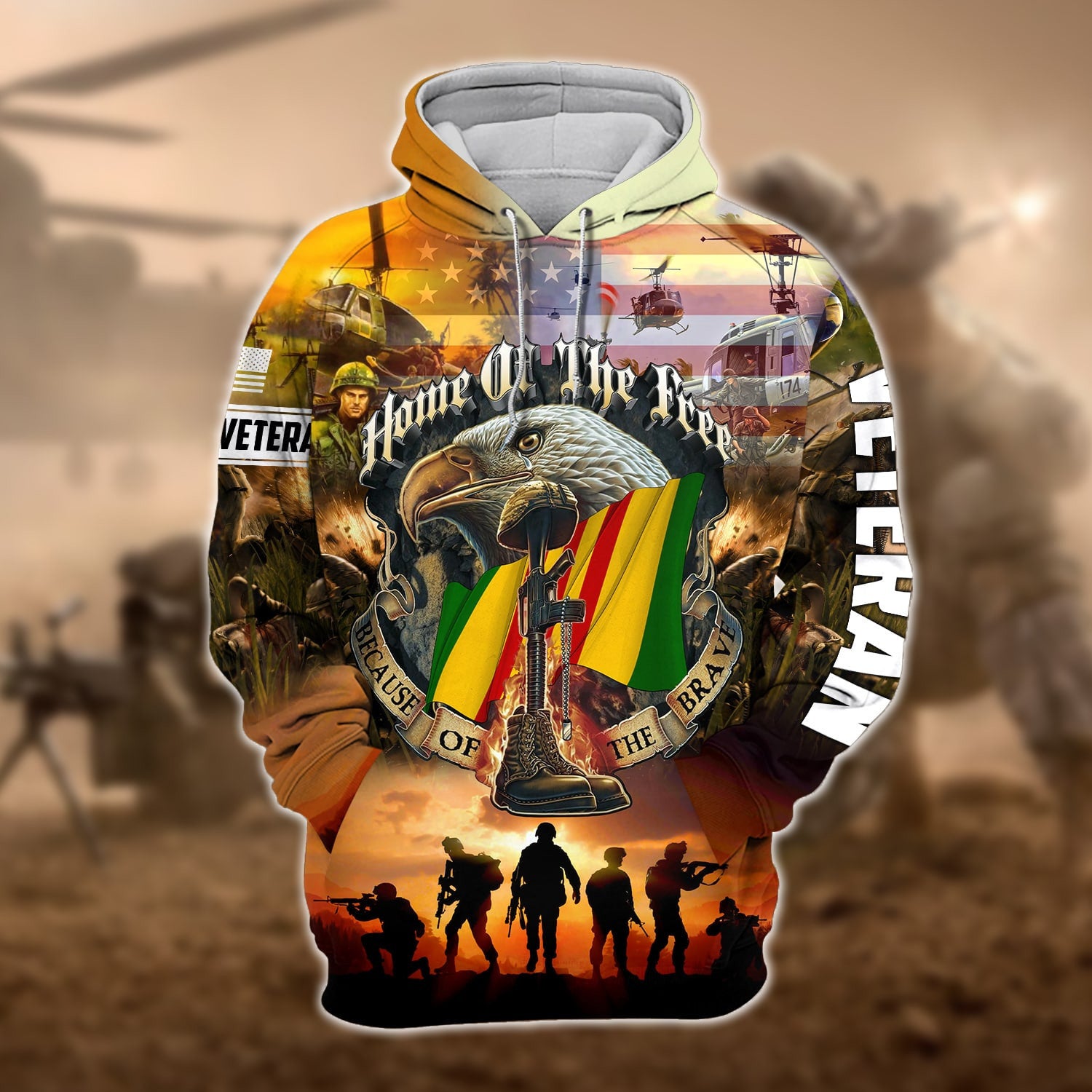 Proud To Have Served Vietnam Veteran Zip Hoodie PVC170203