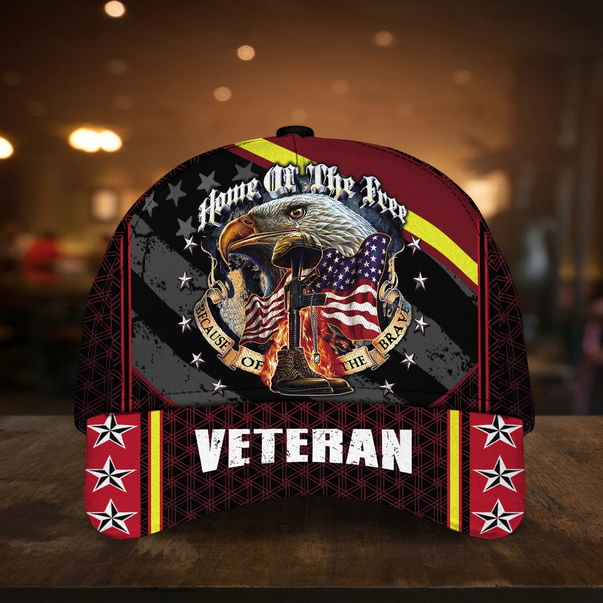 Premium Multiple Color Veteran 3D Cap PVC150201