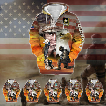 Proud U.S.Veteran Zip Hoodie TVN190204