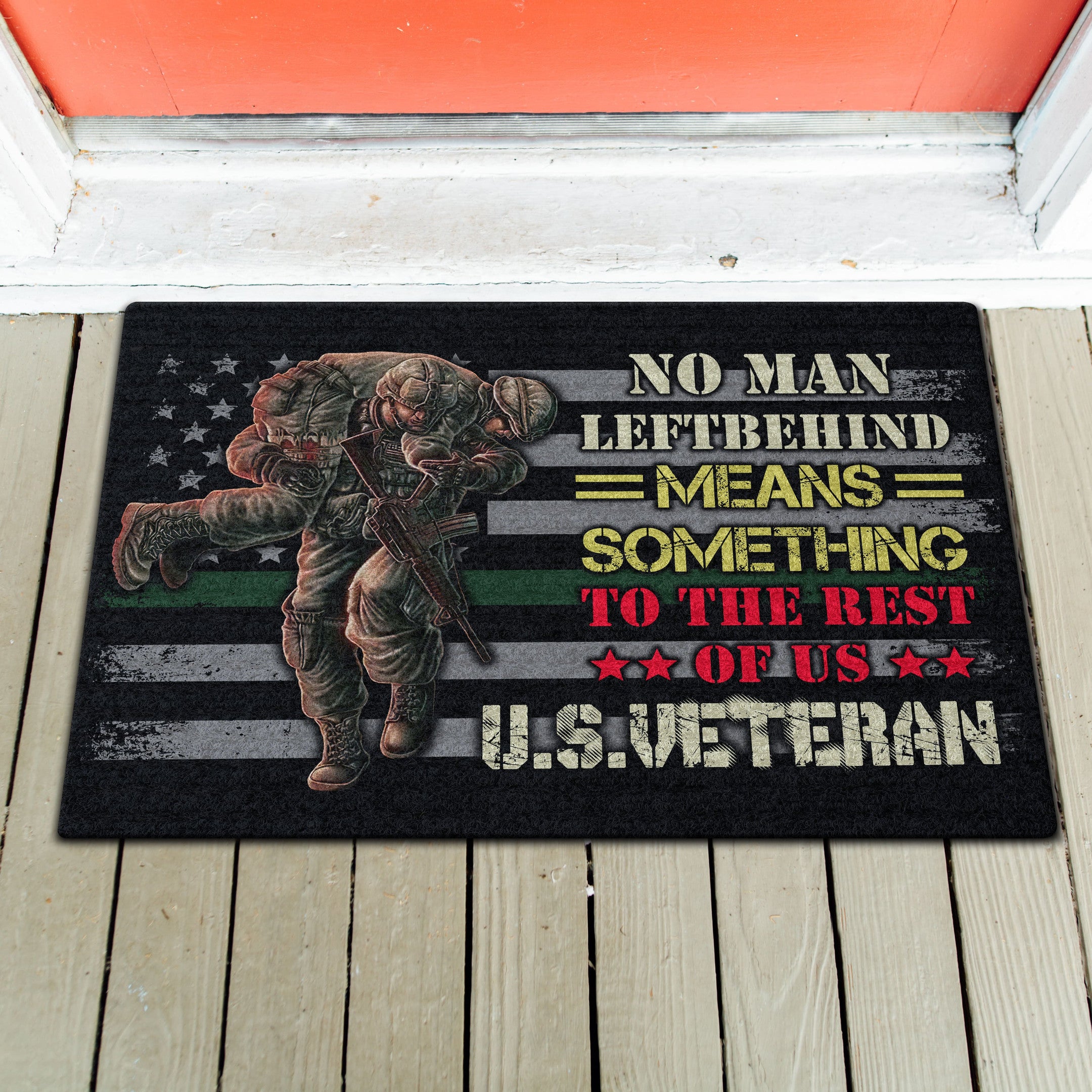 No Man Left Behind U.S.Veteran Doormat TVN190203