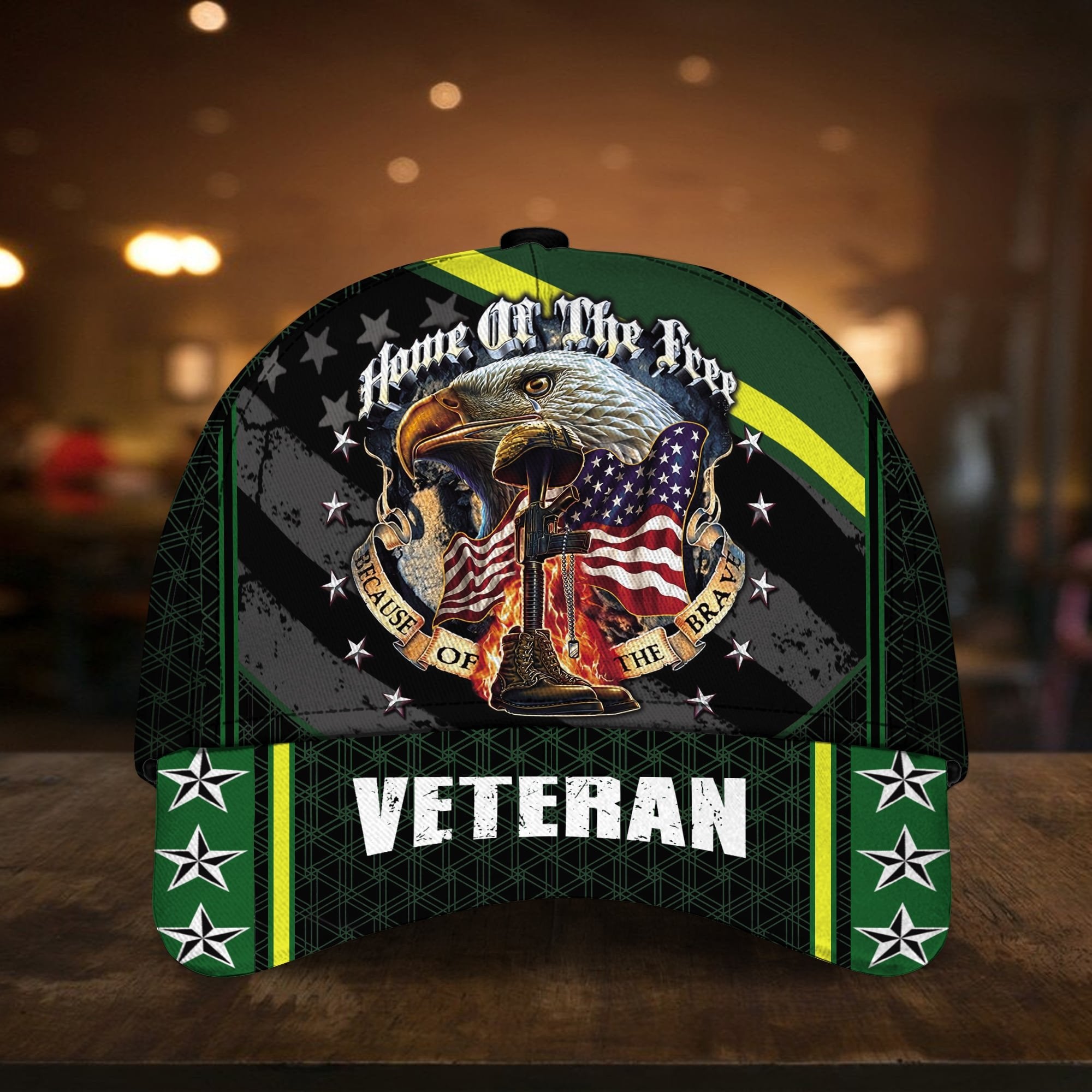 Premium Multiple Color Veteran 3D Cap PVC150201