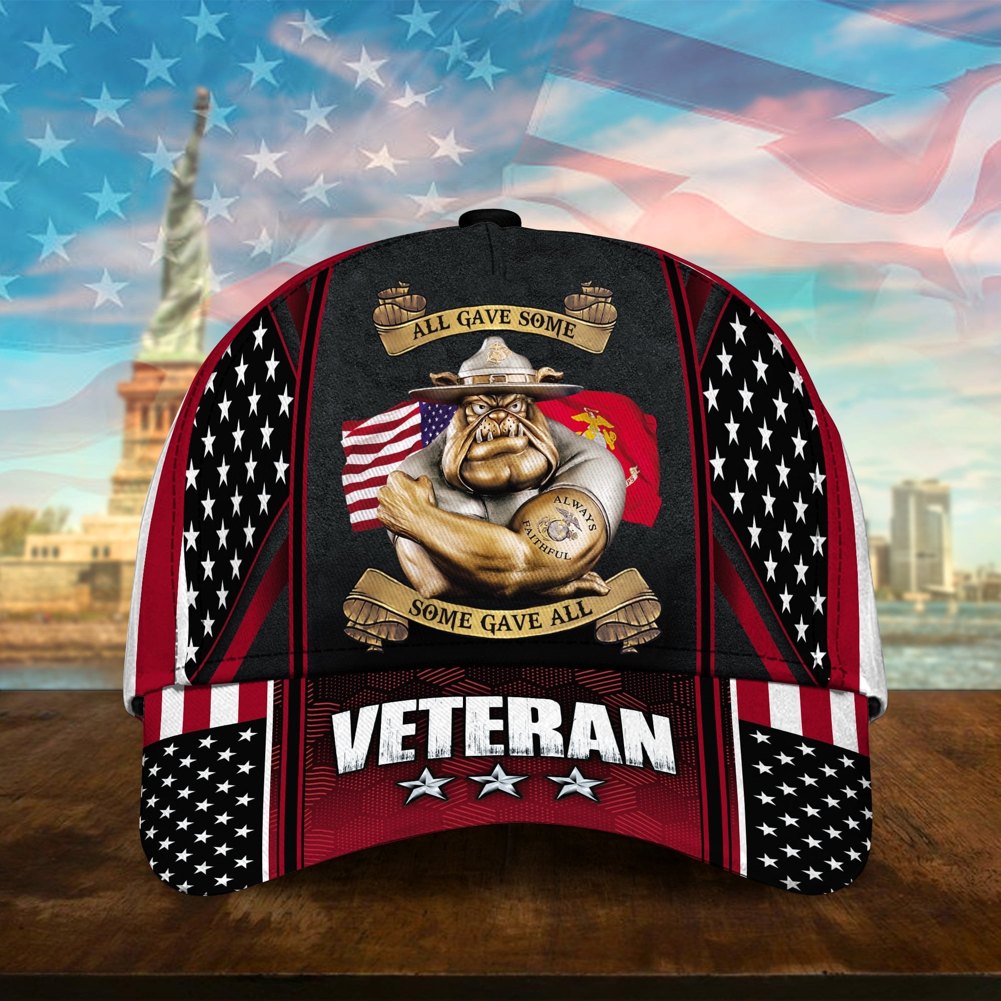 Premium U.S Multiple Service Veteran 3D Cap PVC240201