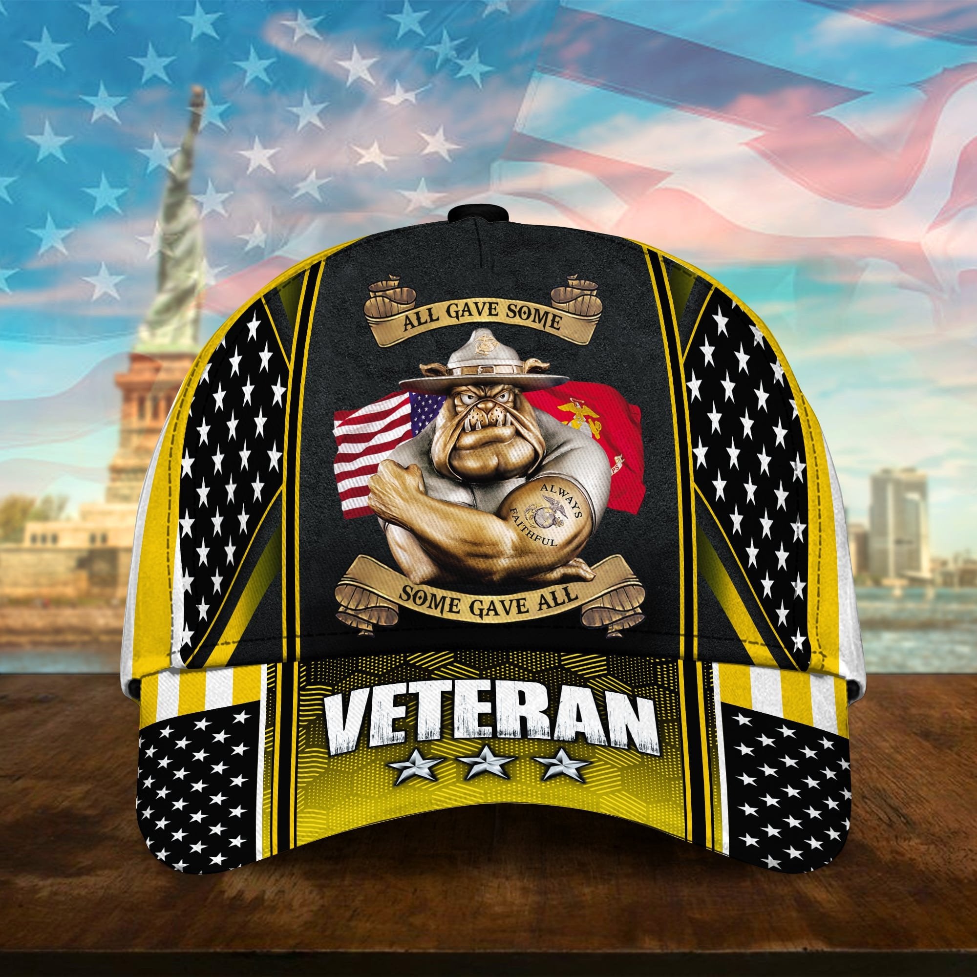 Premium U.S Multiple Service Veteran 3D Cap PVC240201