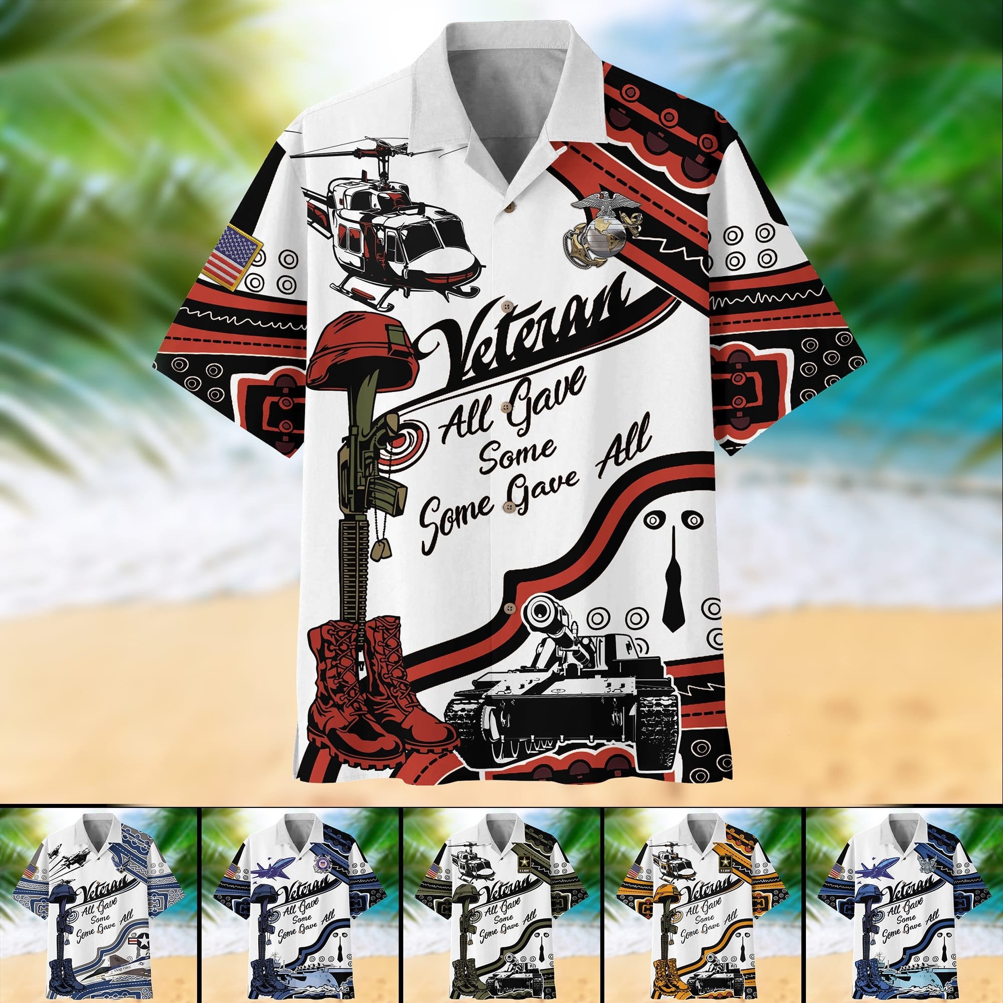 Premium U.S Multiple Service Veteran Hawaii Shirt PVC210202