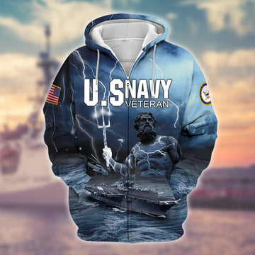 Premium U.S. Navy Veteran Zip Hoodie PVC210201
