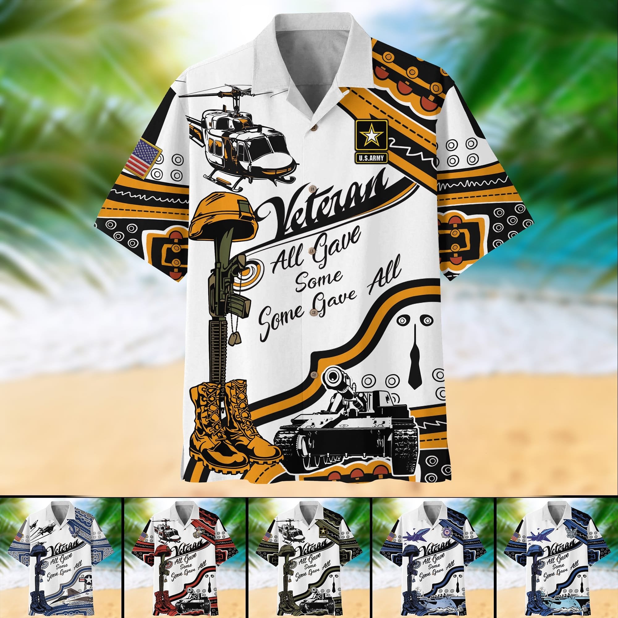 Premium U.S Multiple Service Veteran Hawaii Shirt PVC210202